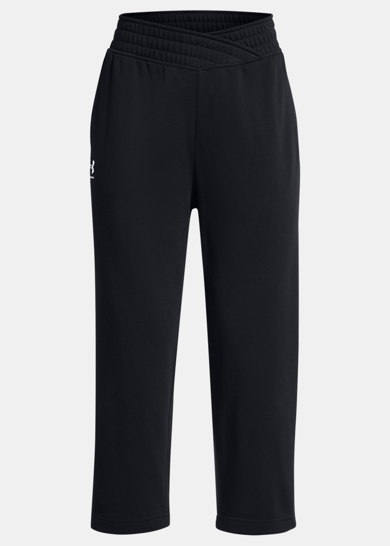 Under Armour Rival terry flared cropped sweatpants in grey