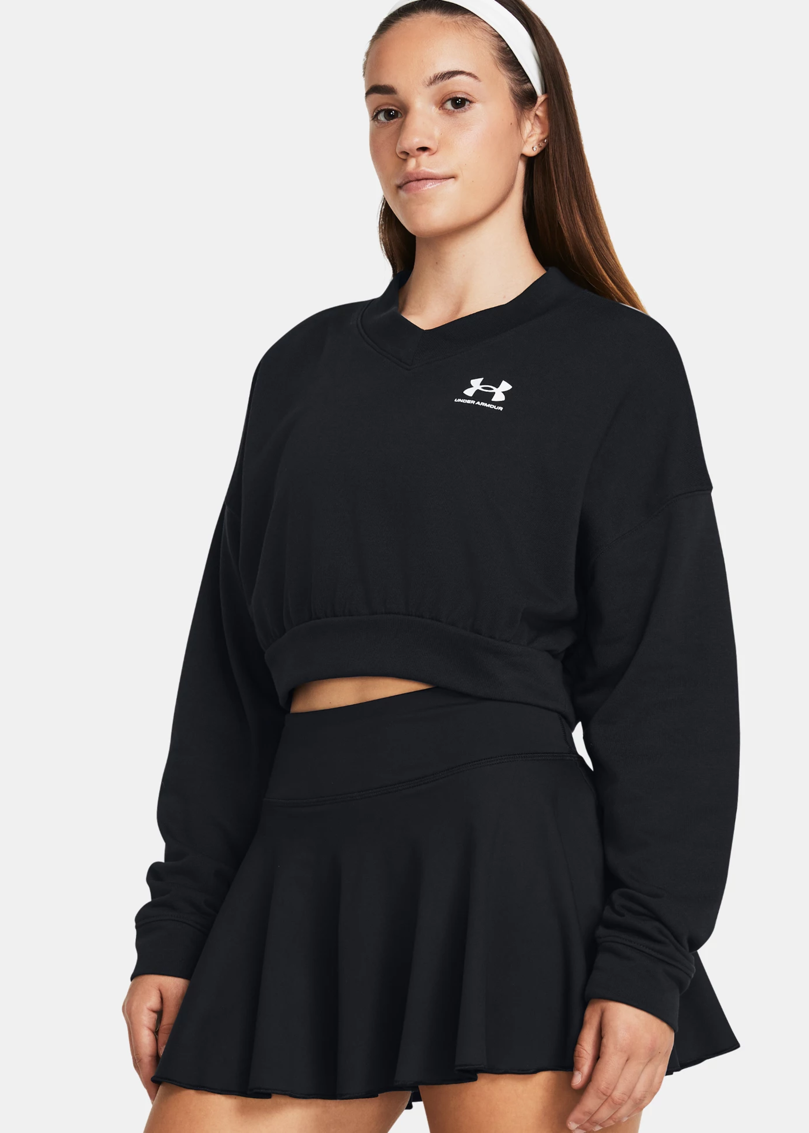 Under Armour Women's UA Rival Terry Oversized Crop Crew