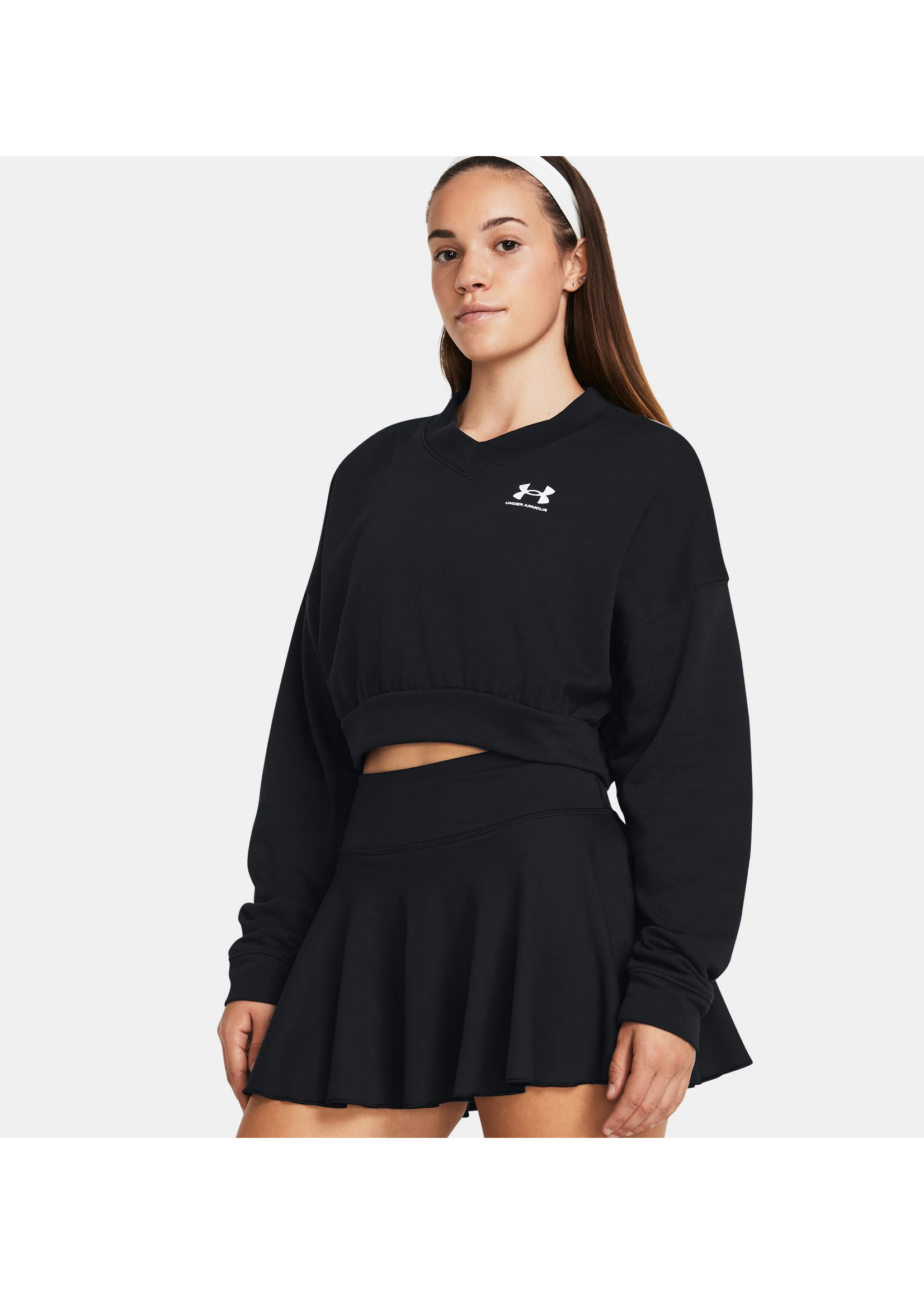 Under Armour Women's UA Rival Terry Oversized Crop Crew