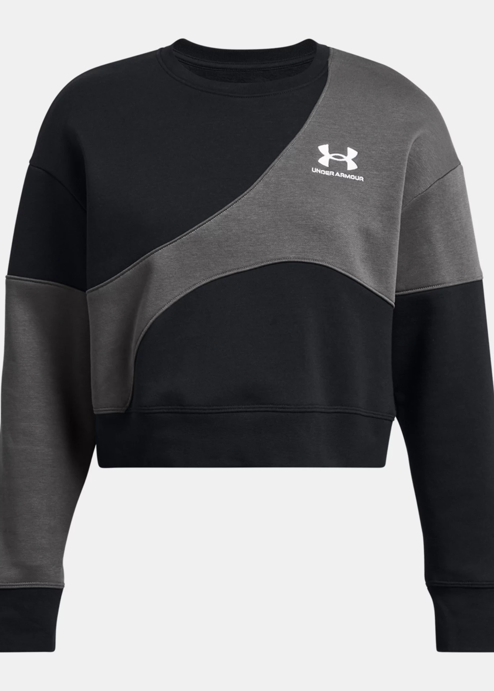 Under Armour Essential Fleece Crop Crew-BLK