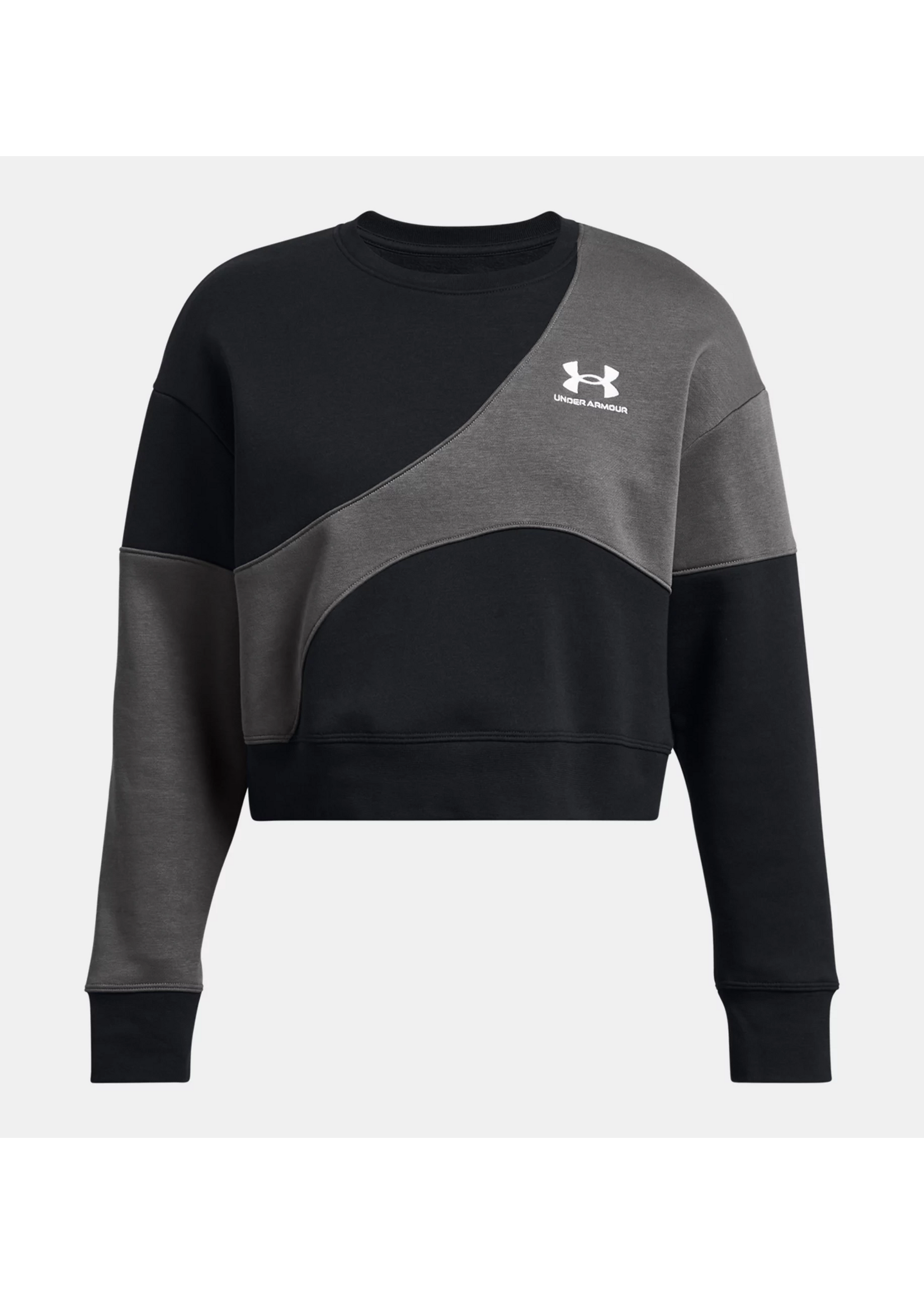 Under Armour Essential Fleece Crop Crew-BLK