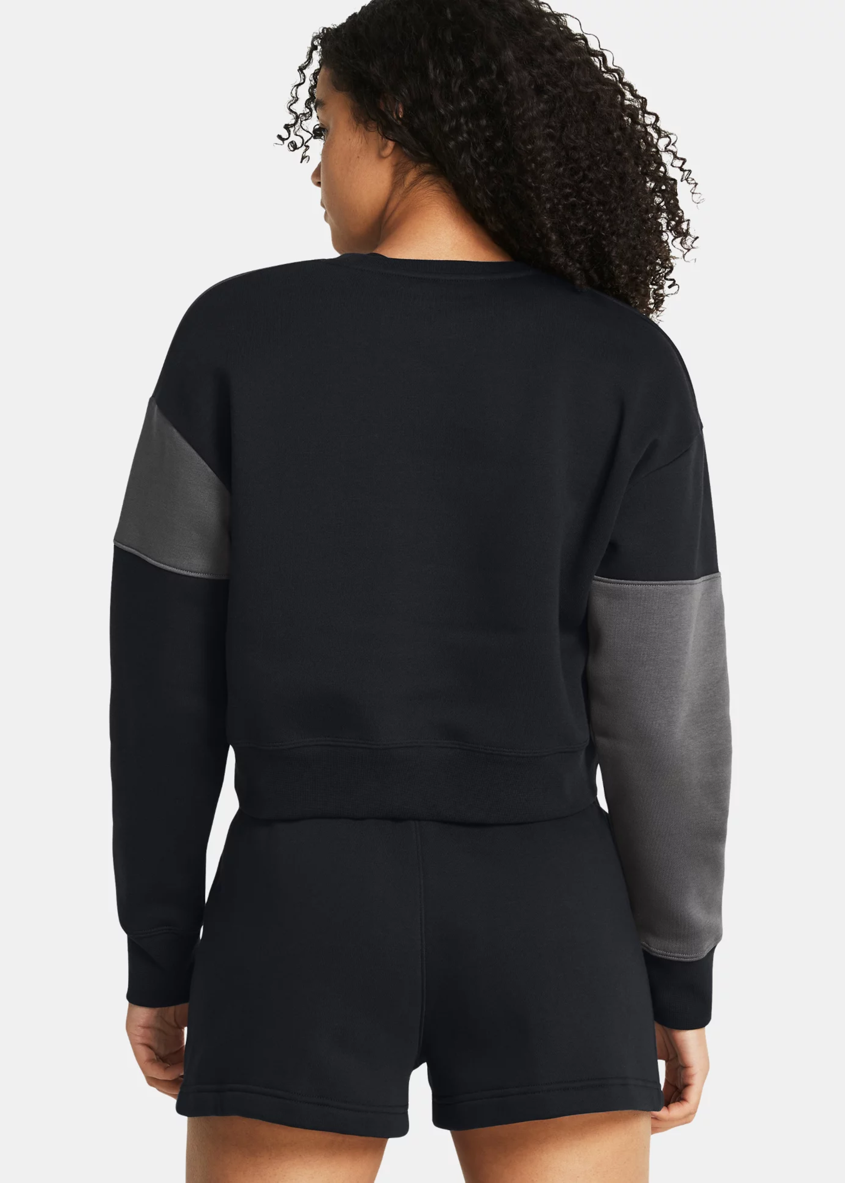 Under Armour Essential Fleece Crop Crew-BLK