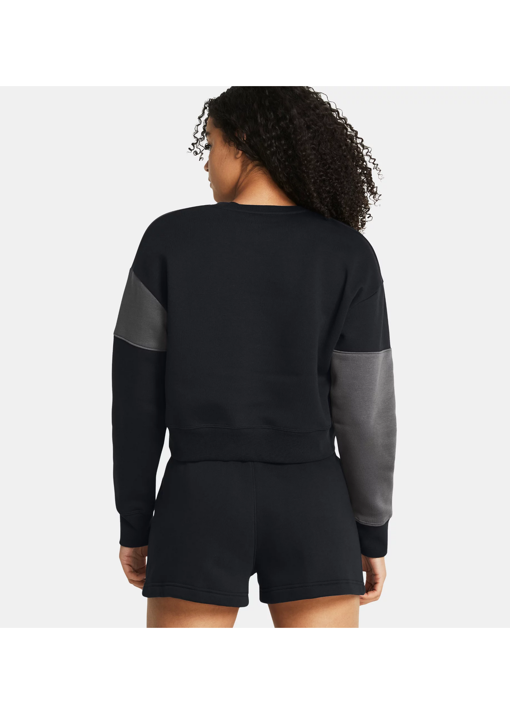 Under Armour Essential Fleece Crop Crew-BLK