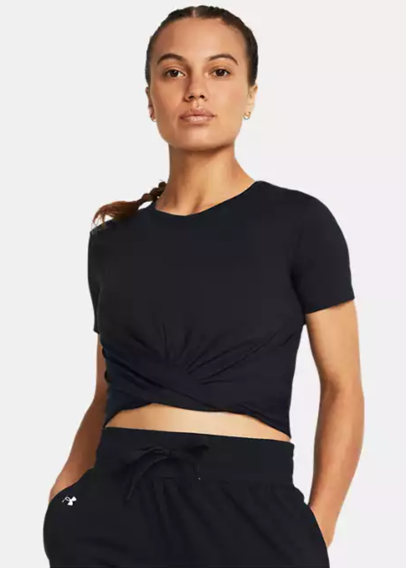 Under Armour Motion Crossover Crop SS-BLK