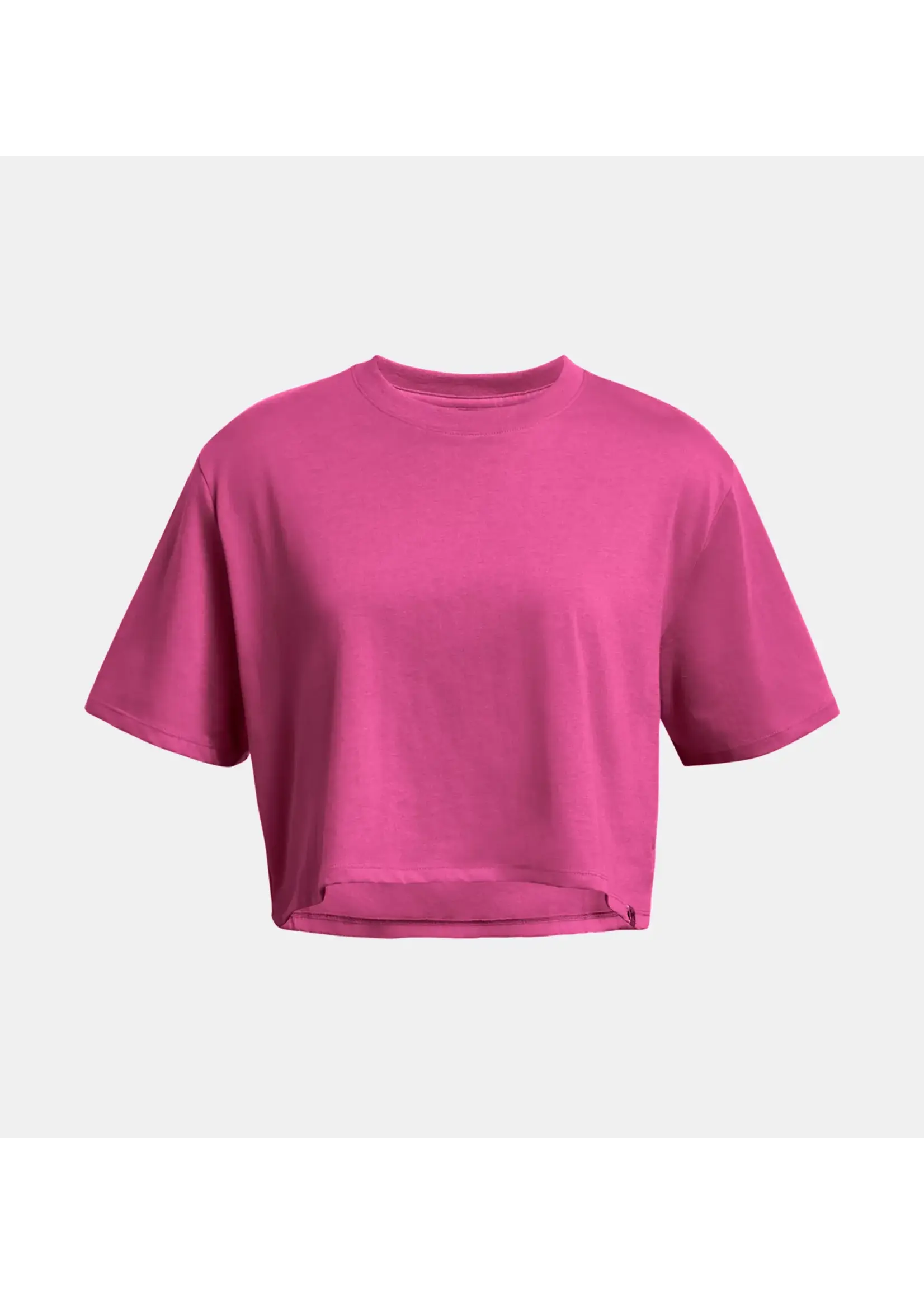 Under Armour Campus Boxy Crop SS-PNK