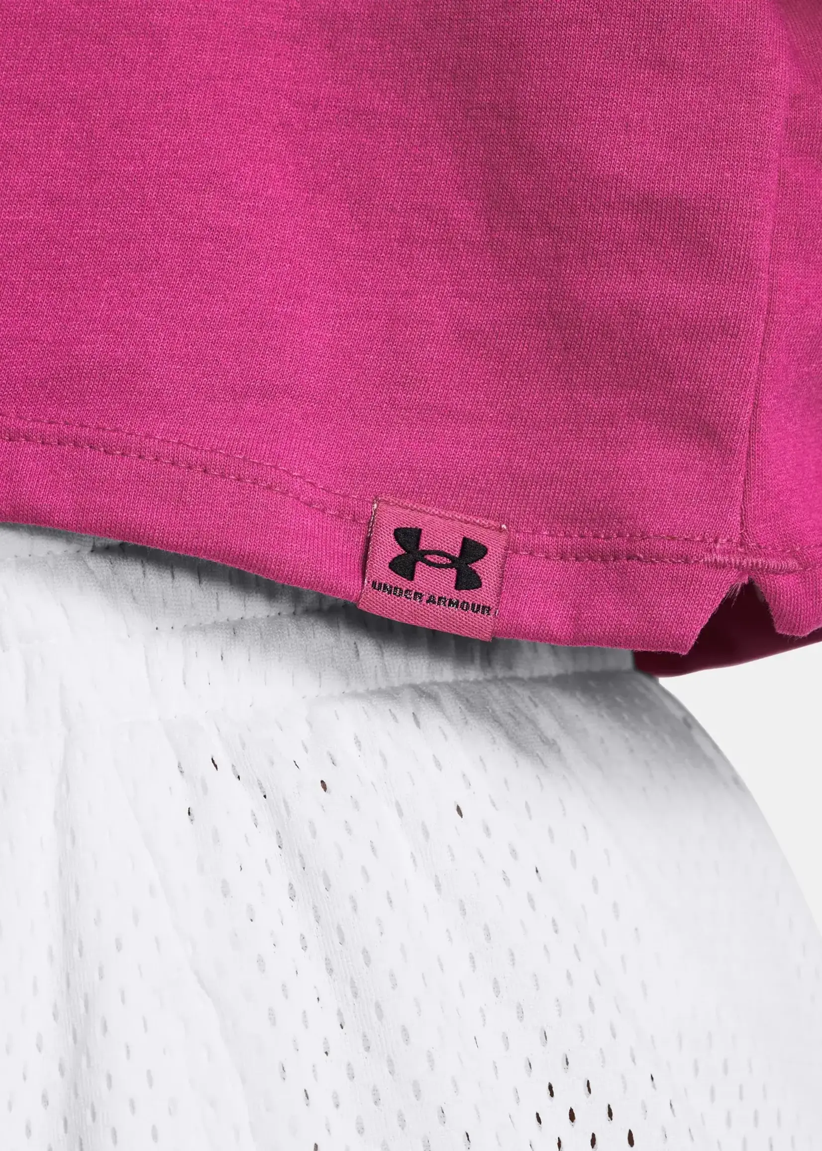 Under Armour Campus Boxy Crop SS-PNK