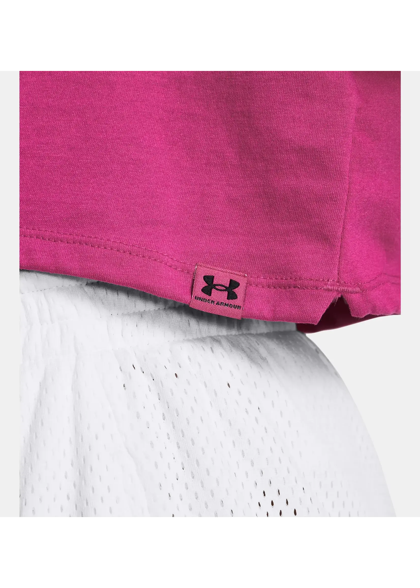 Under Armour Campus Boxy Crop SS-PNK