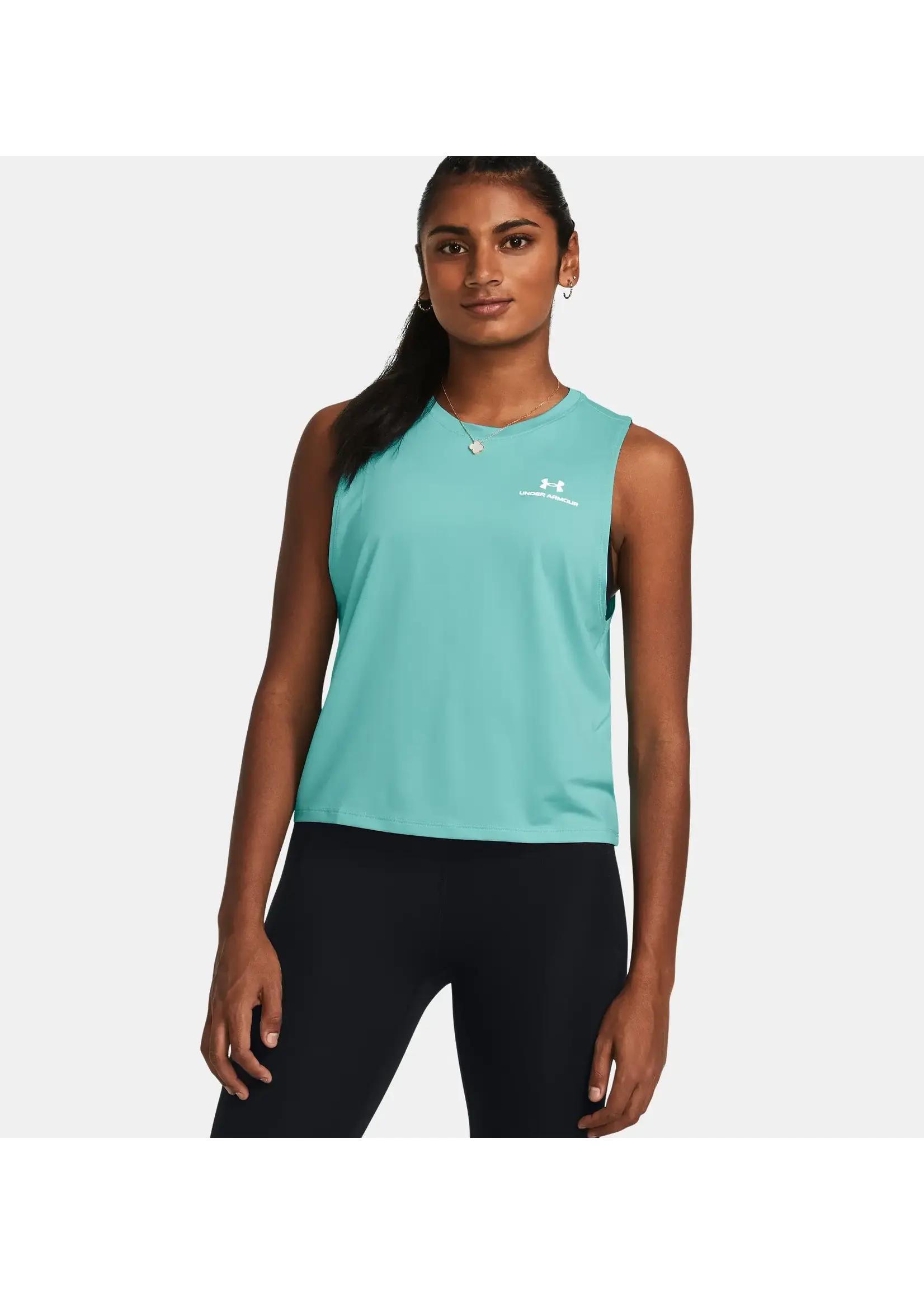 Under Armour Vanish Energy Crop Tank-GRN