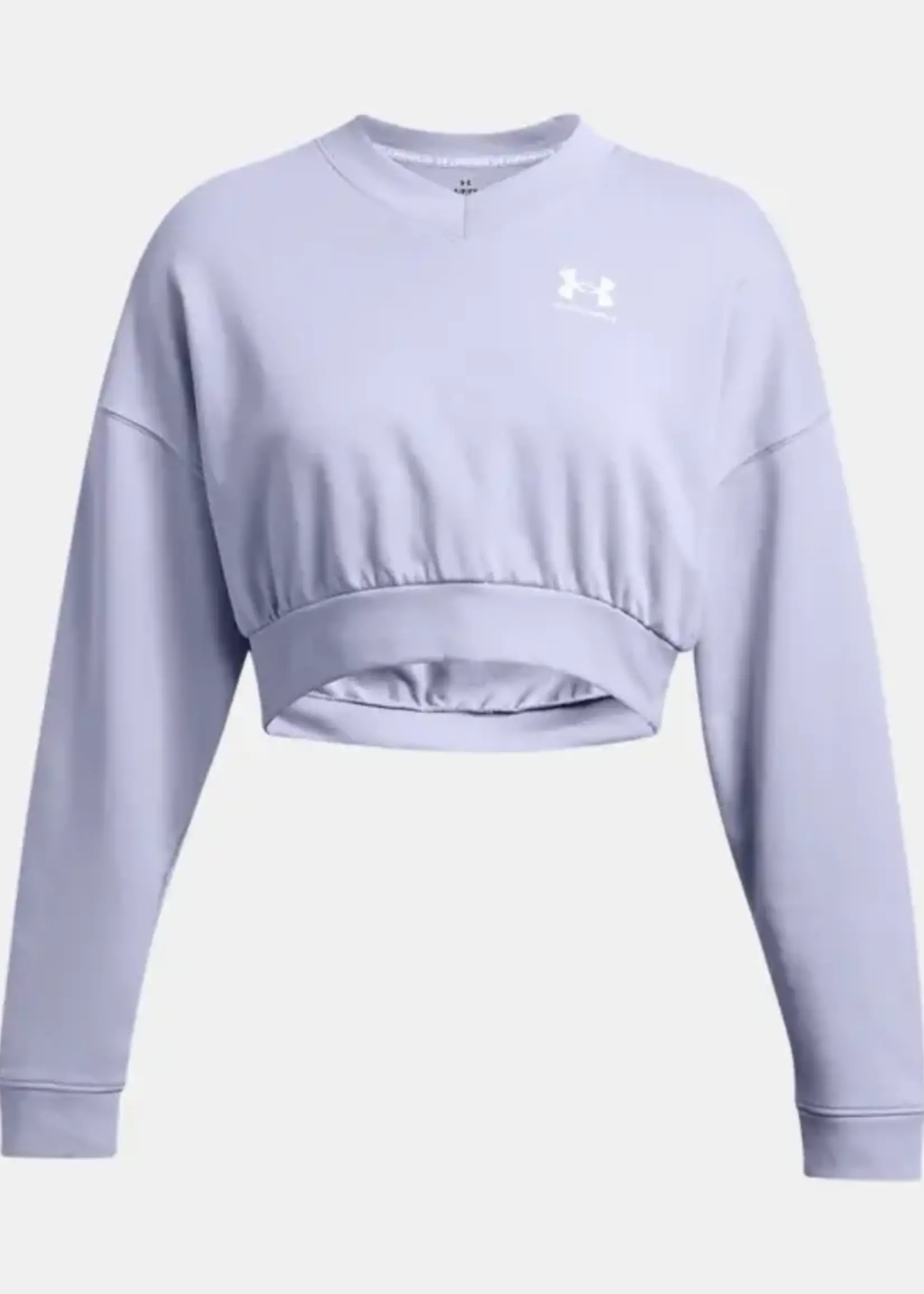 Under Armour UA Rival Terry Oversized Crop Crew-PPL