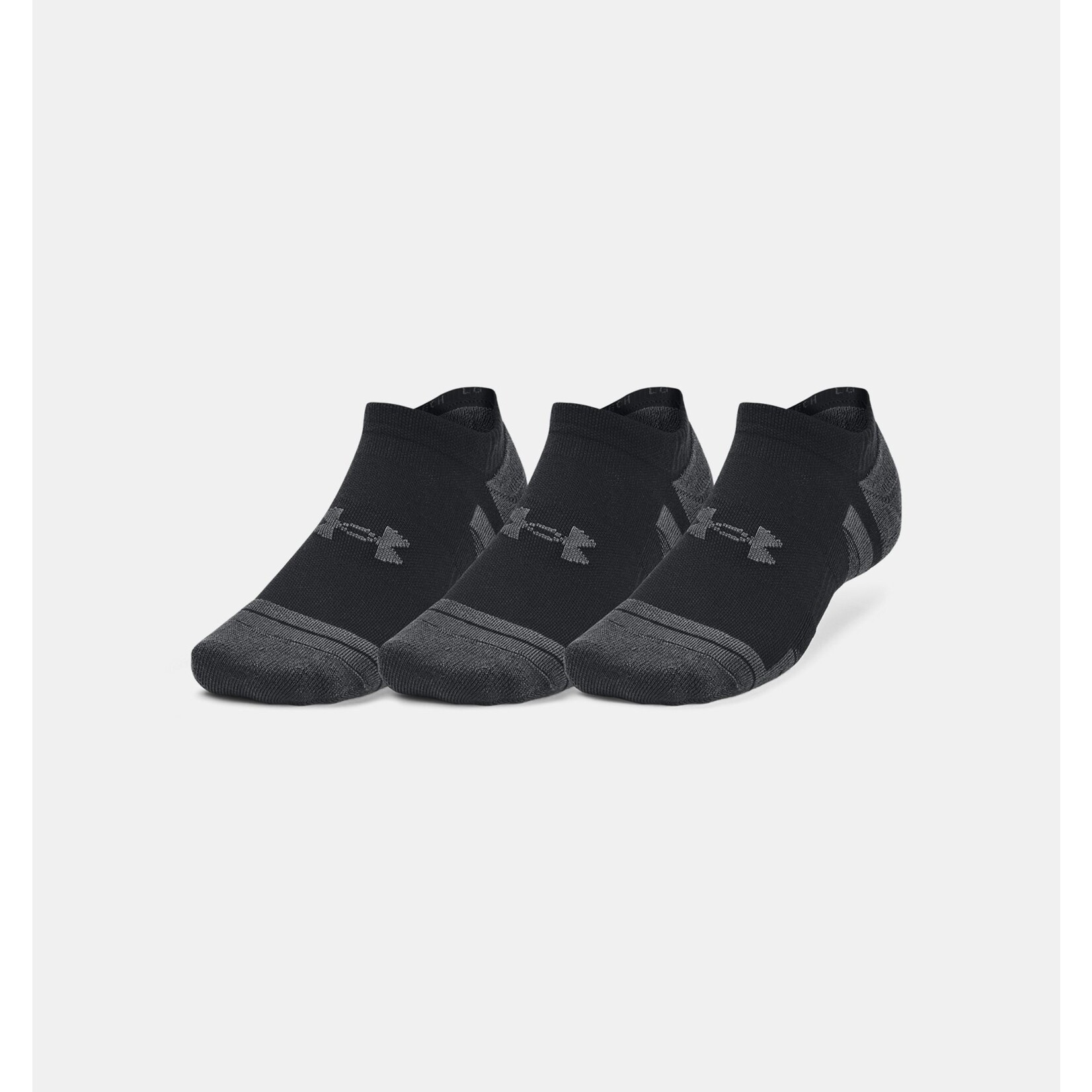 Under Armour Heatgear Tech No Show 3pk-BLK LG
