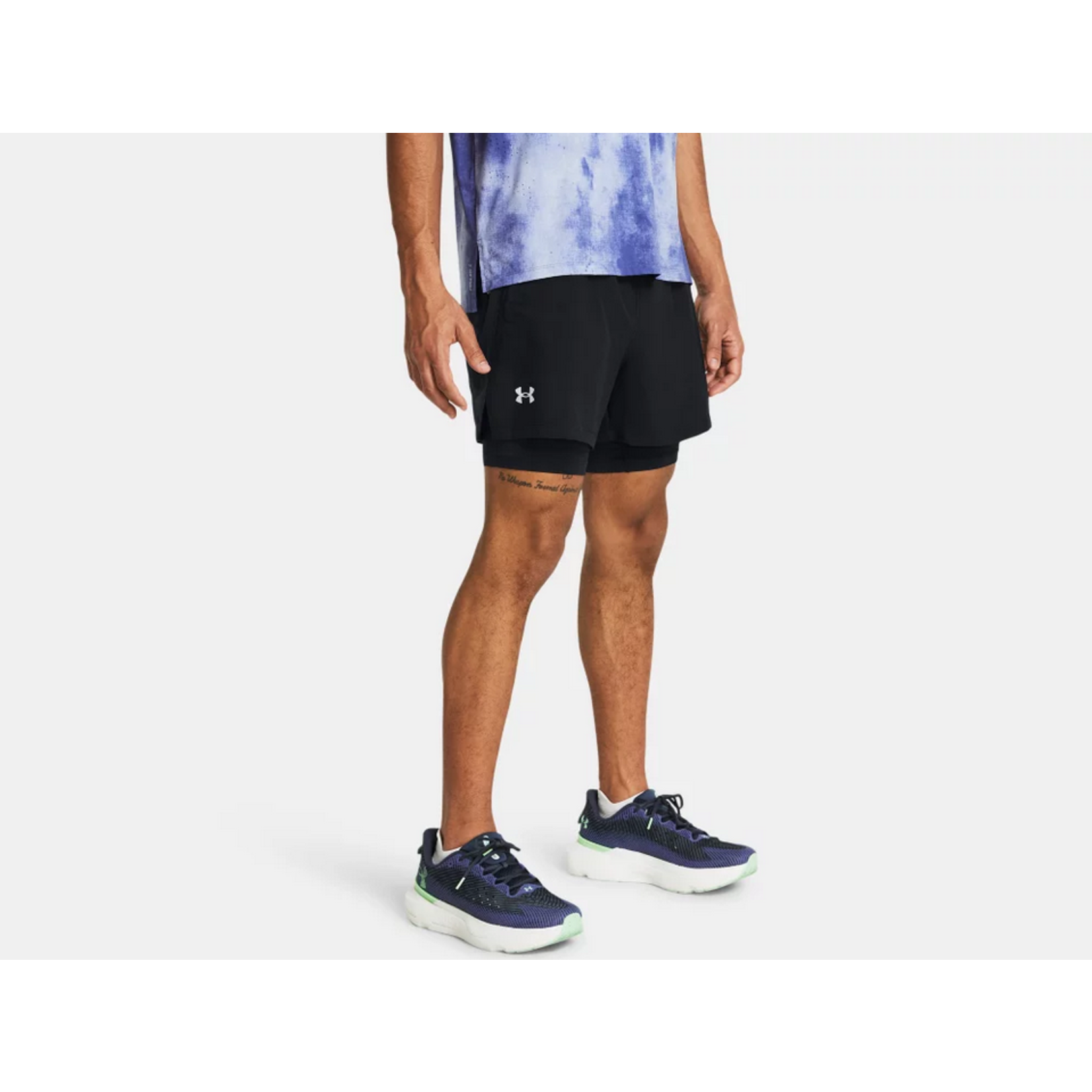 Under Armour Ua Launch 5'' 2-In-1 Shorts-Blk