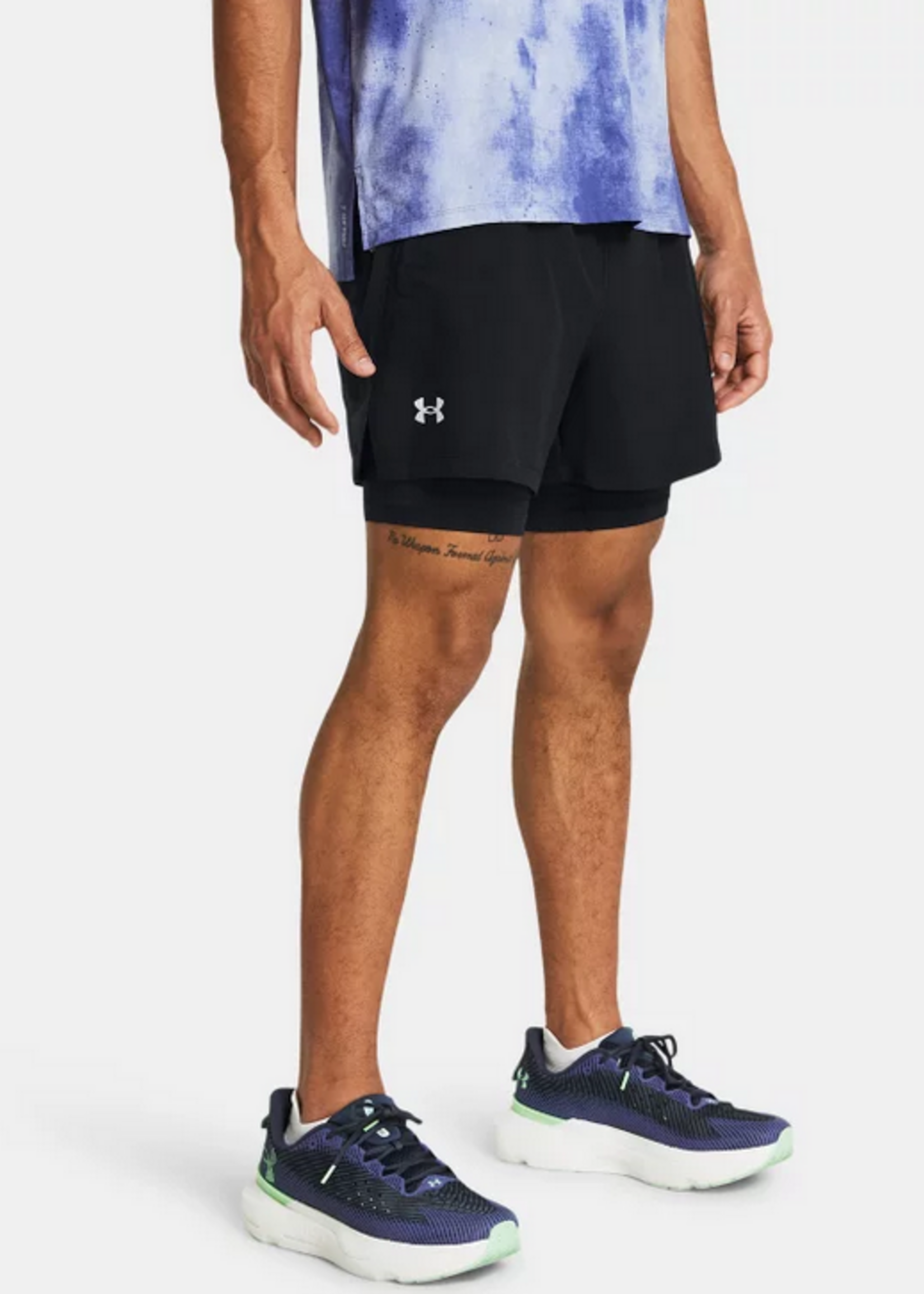 Under Armour Ua Launch 5'' 2-In-1 Shorts-Blk