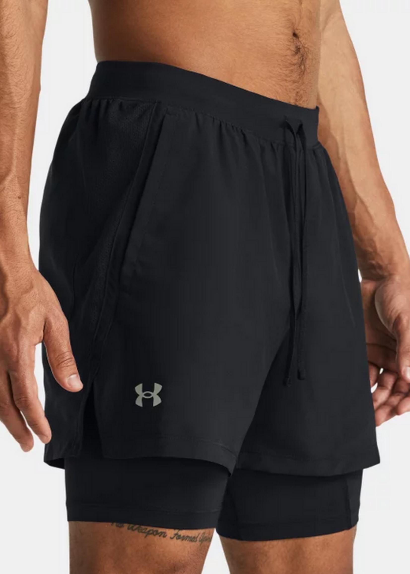 Under Armour Ua Launch 5'' 2-In-1 Shorts-Blk
