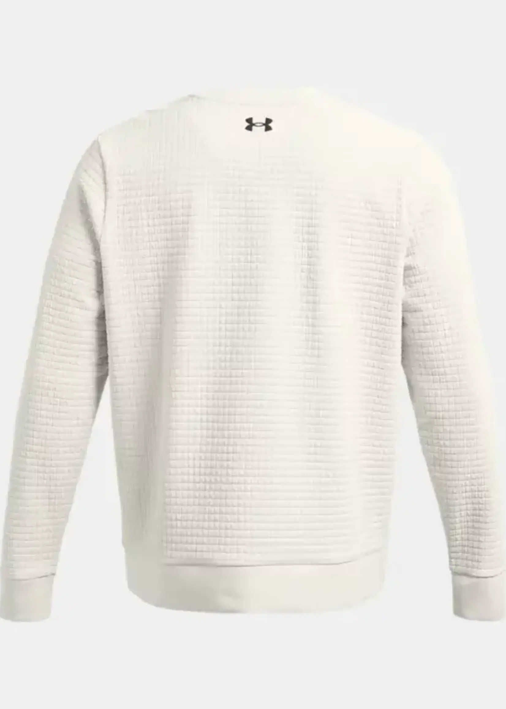 Under Armour Ua Unstoppable Fleece Grid Crew-Wht