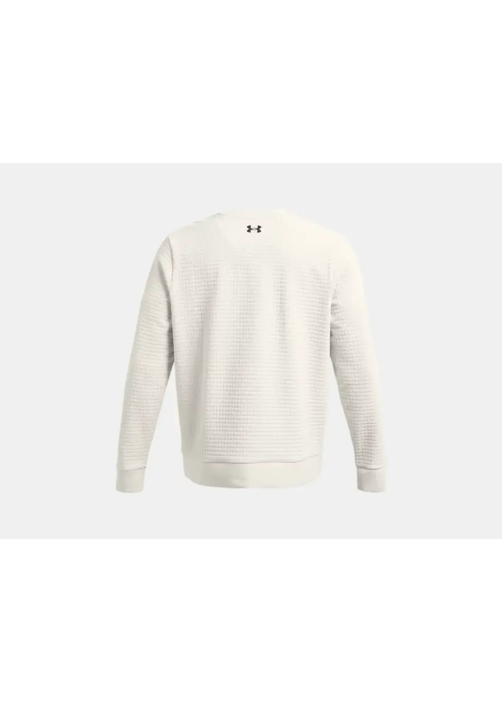 Under Armour Ua Unstoppable Fleece Grid Crew-Wht
