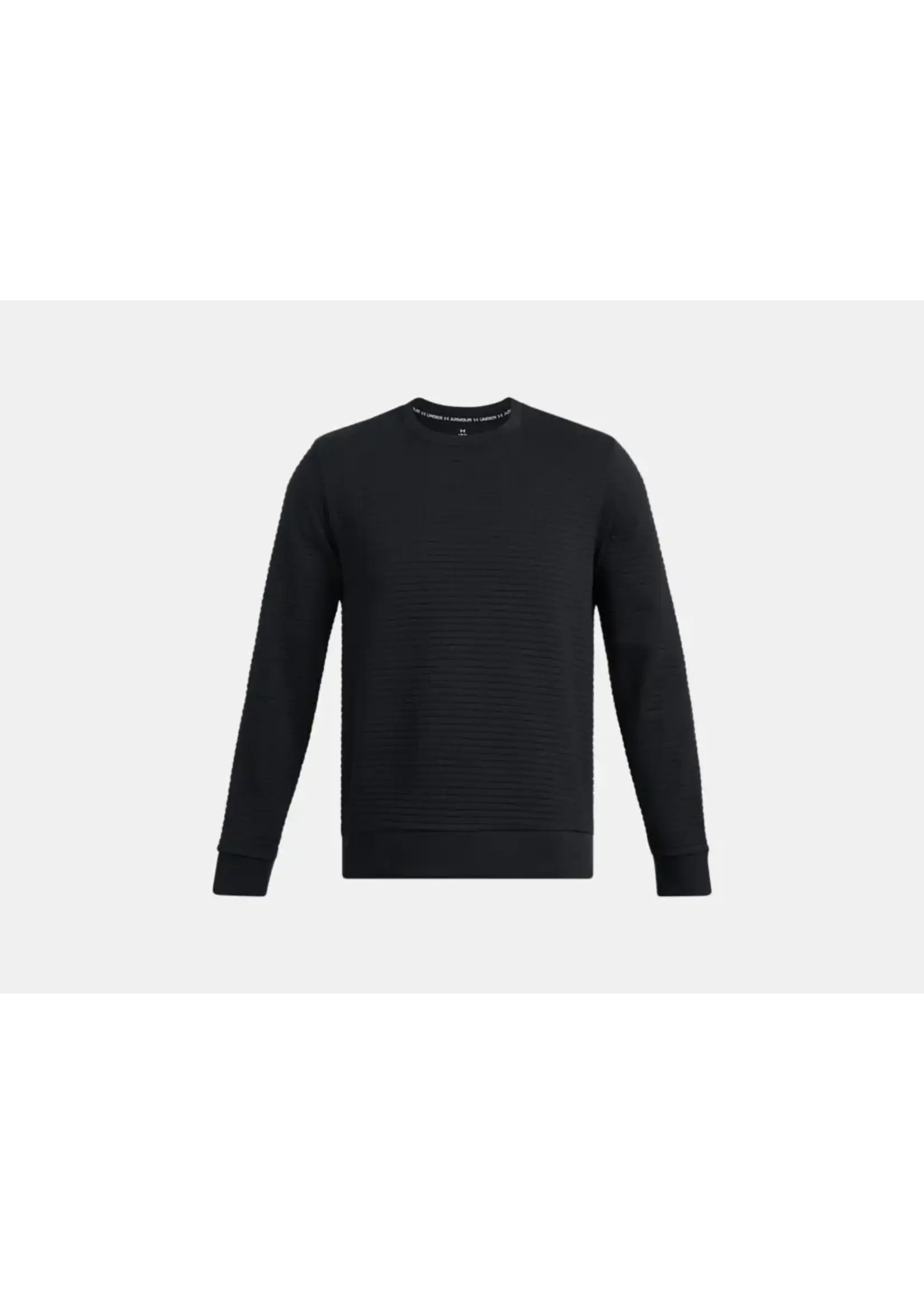 Under Armour Ua Unstoppable Fleece Grid Crew-Blk