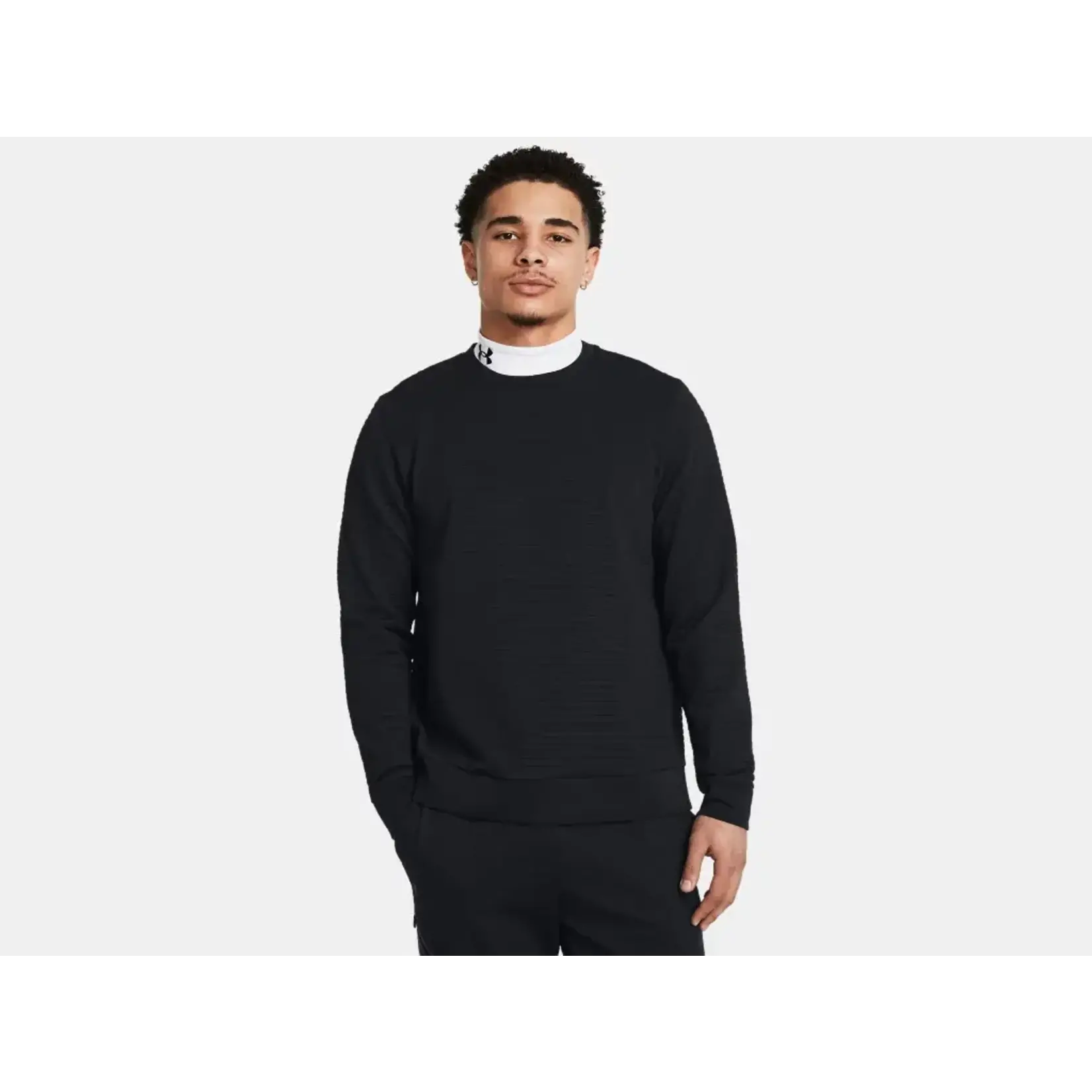 Under Armour Ua Unstoppable Fleece Grid Crew-Blk