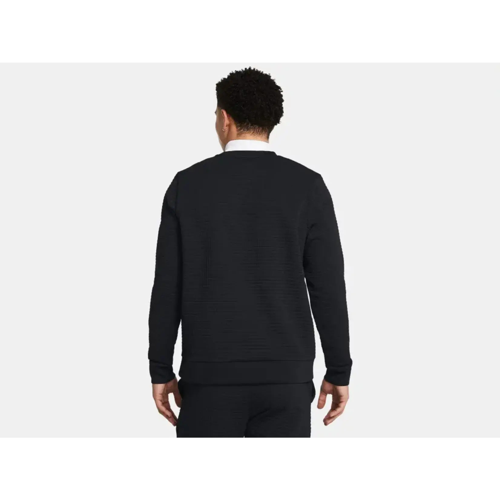Under Armour Ua Unstoppable Fleece Grid Crew-Blk