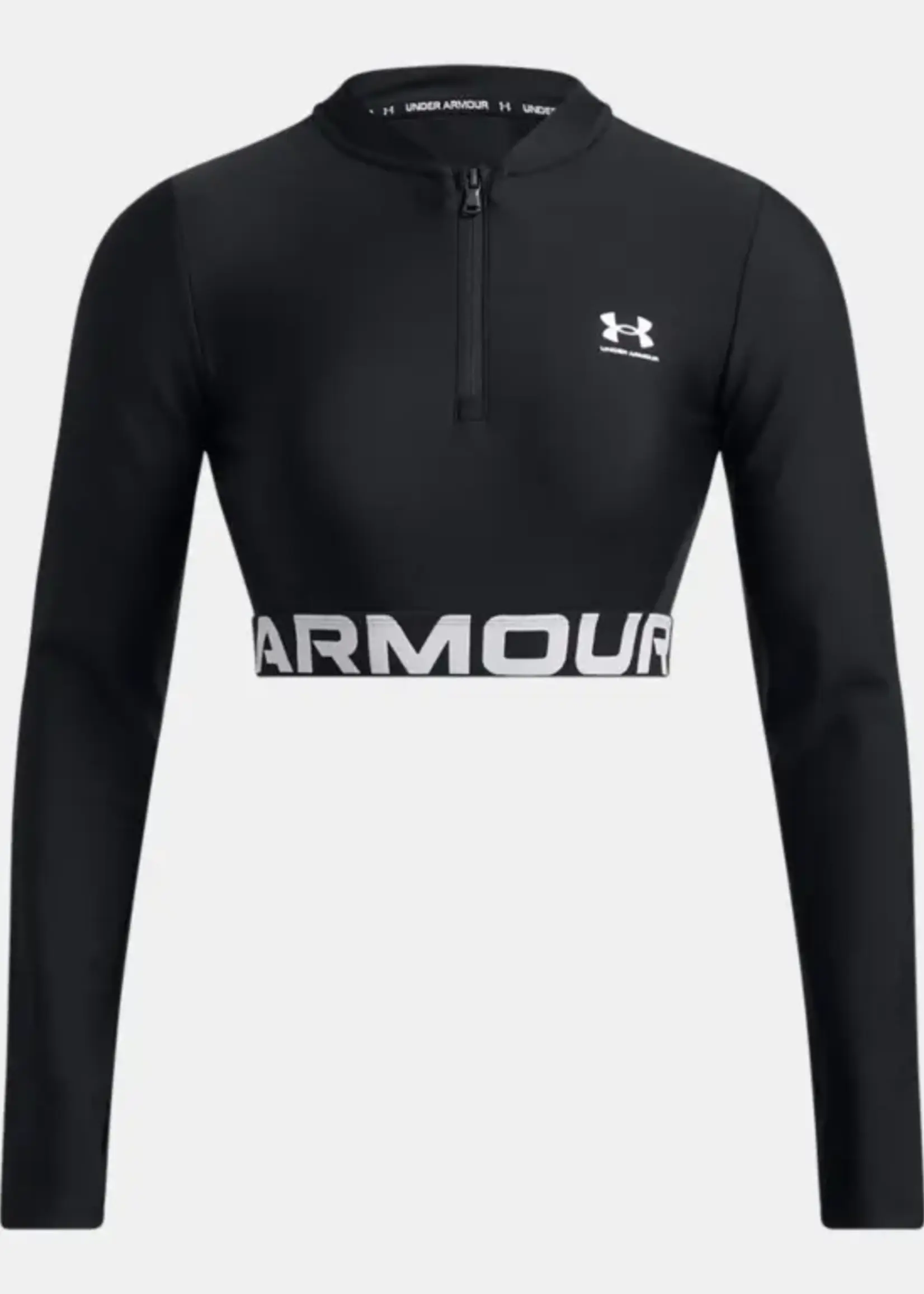 Under Armour Heatgear Rib 1/4 Zip Ls-Blk