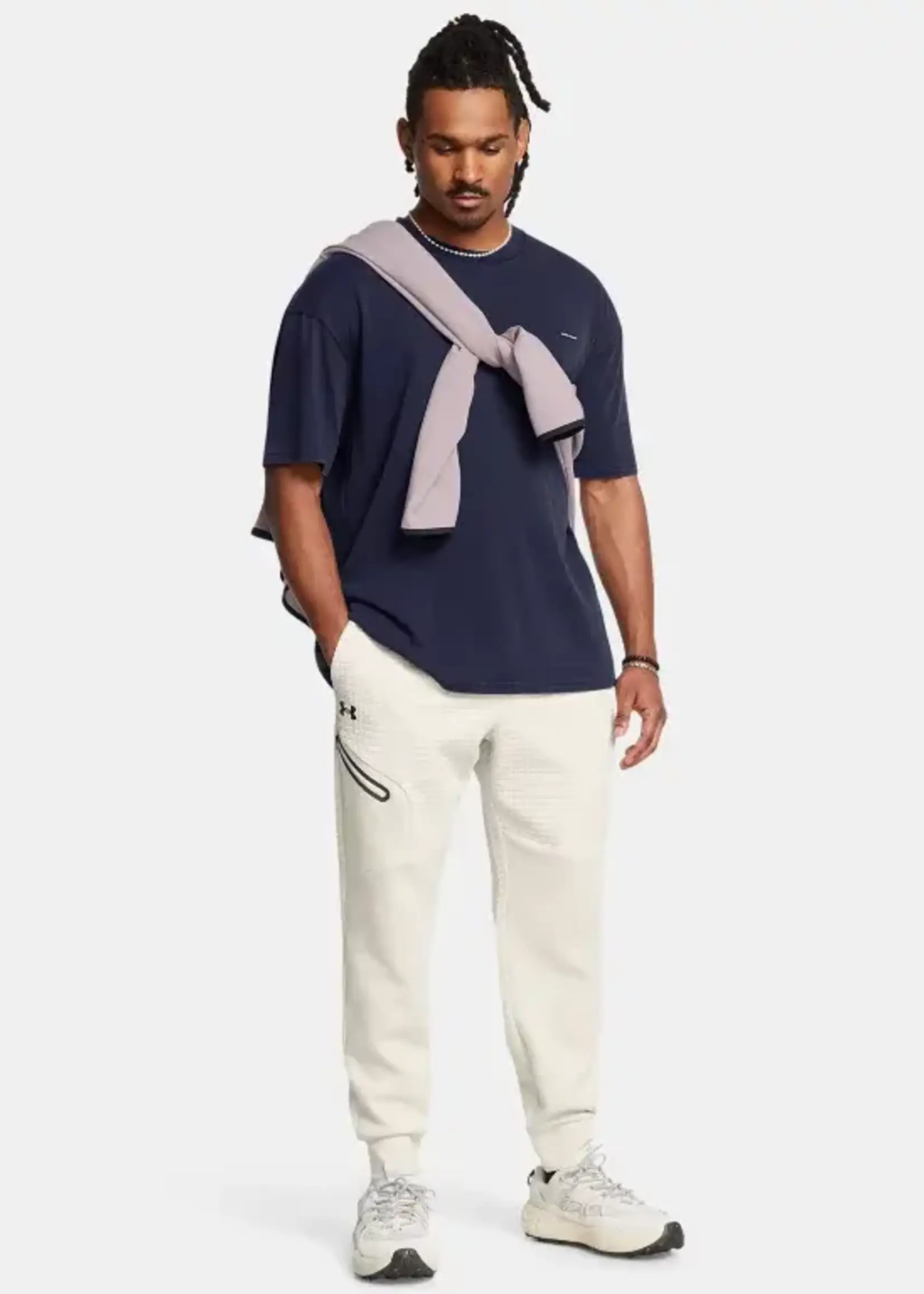 Under Armour Ua Unstoppable Flc Grid jogger-Wht