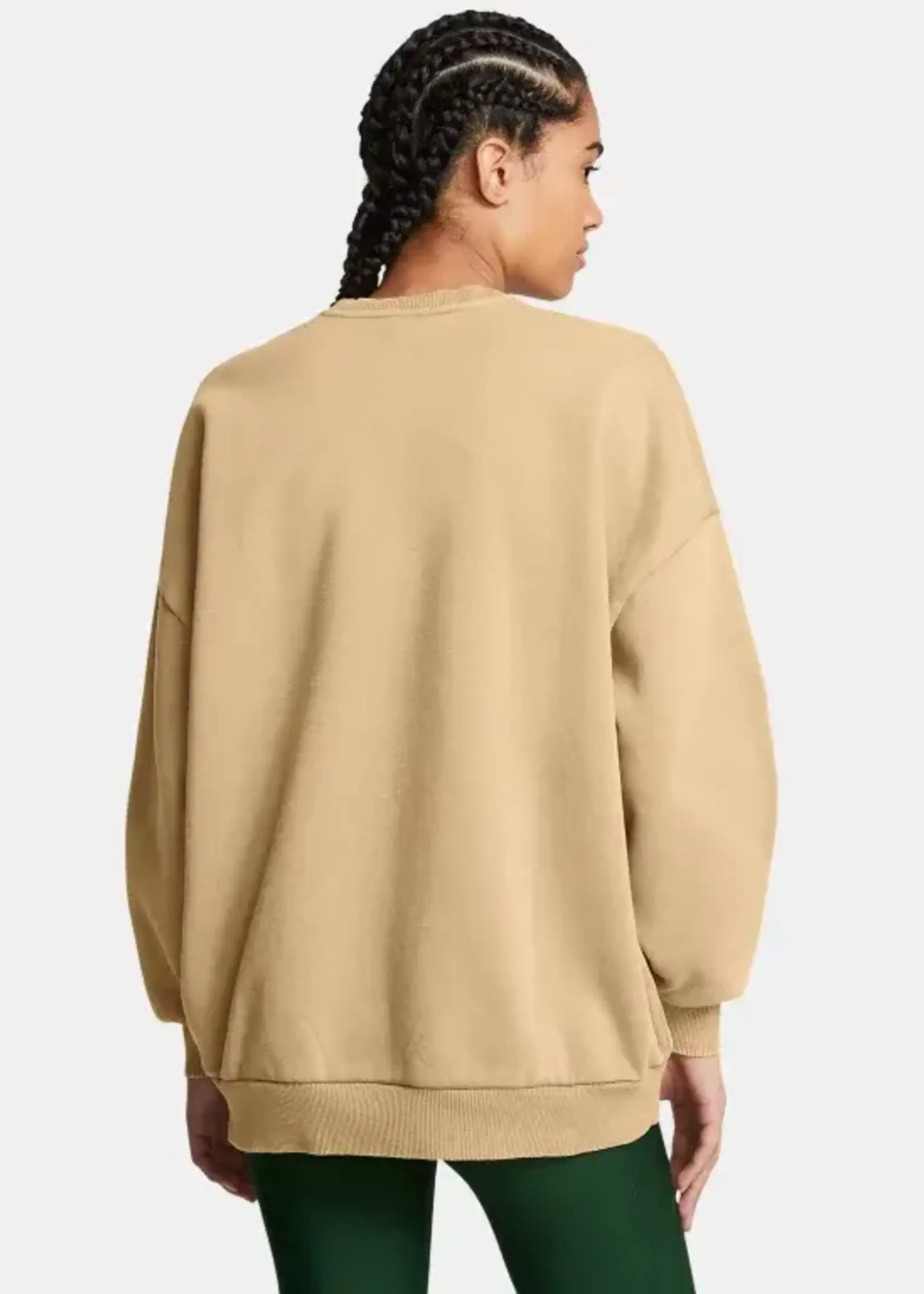 Under Armour Ua Icon heavyweight Fleece Oversized Crew-Brn