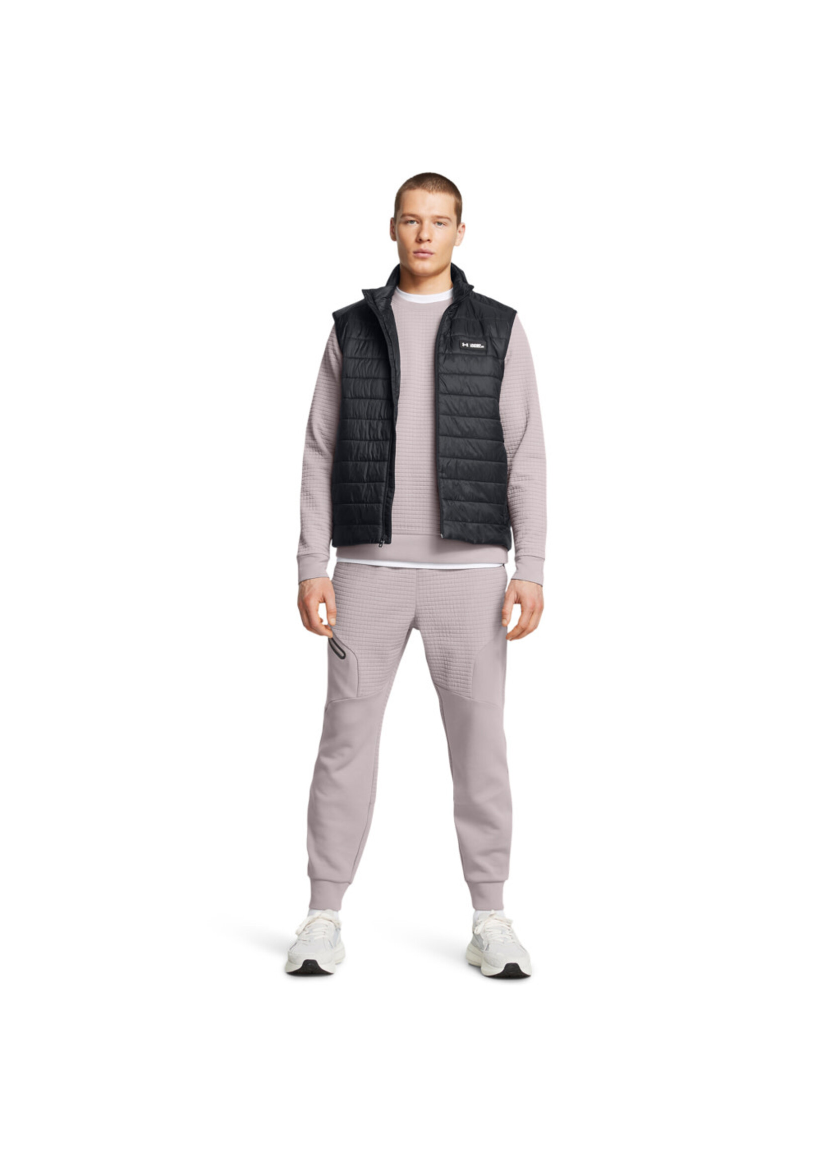 Under Armour Ua Unstoppable Fleece Grid Crew-Gry