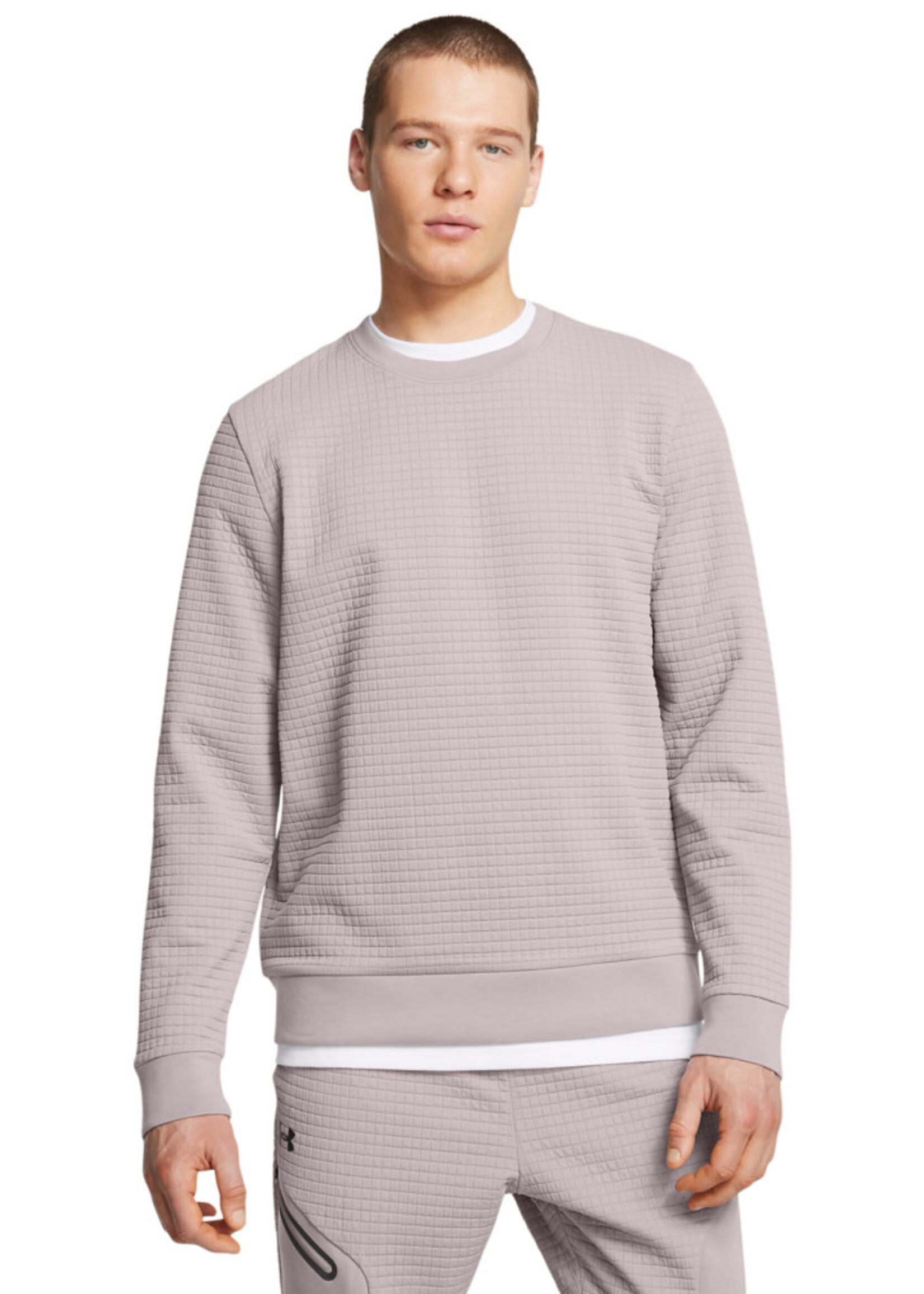 Under Armour Ua Unstoppable Fleece Grid Crew-Gry