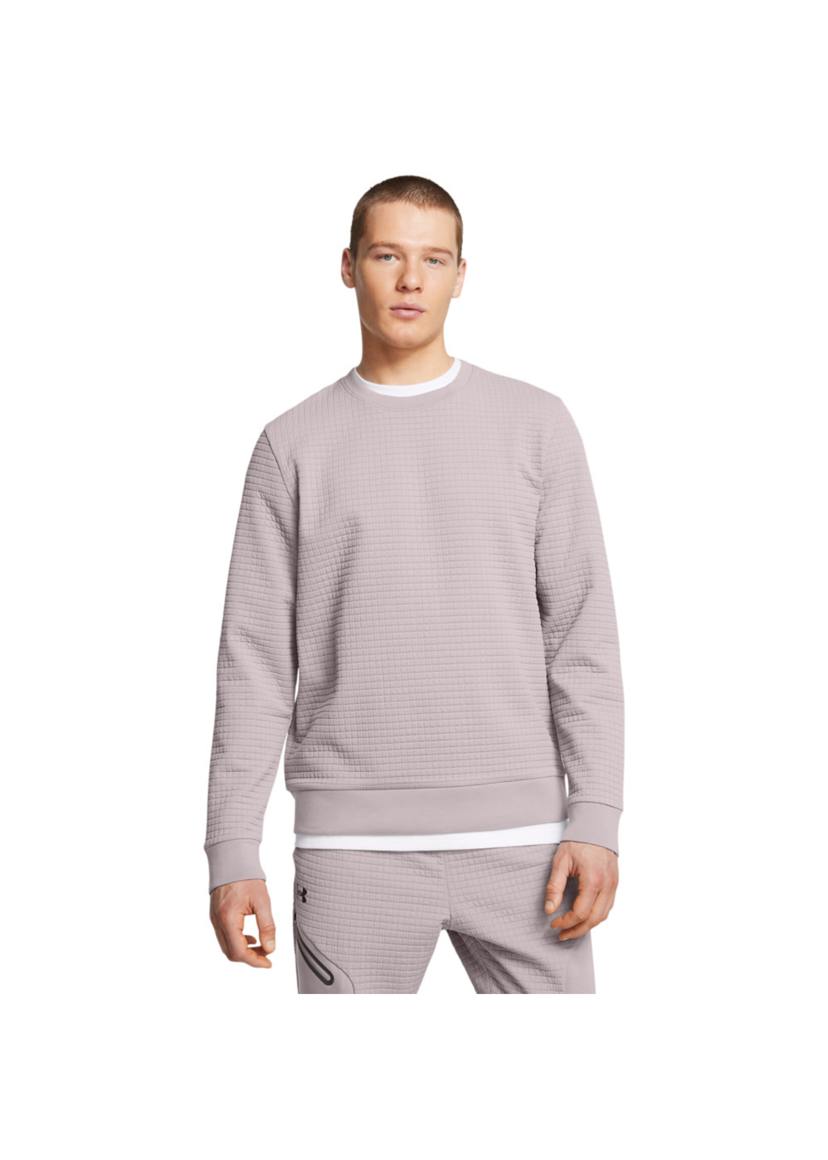 Under Armour Ua Unstoppable Fleece Grid Crew-Gry