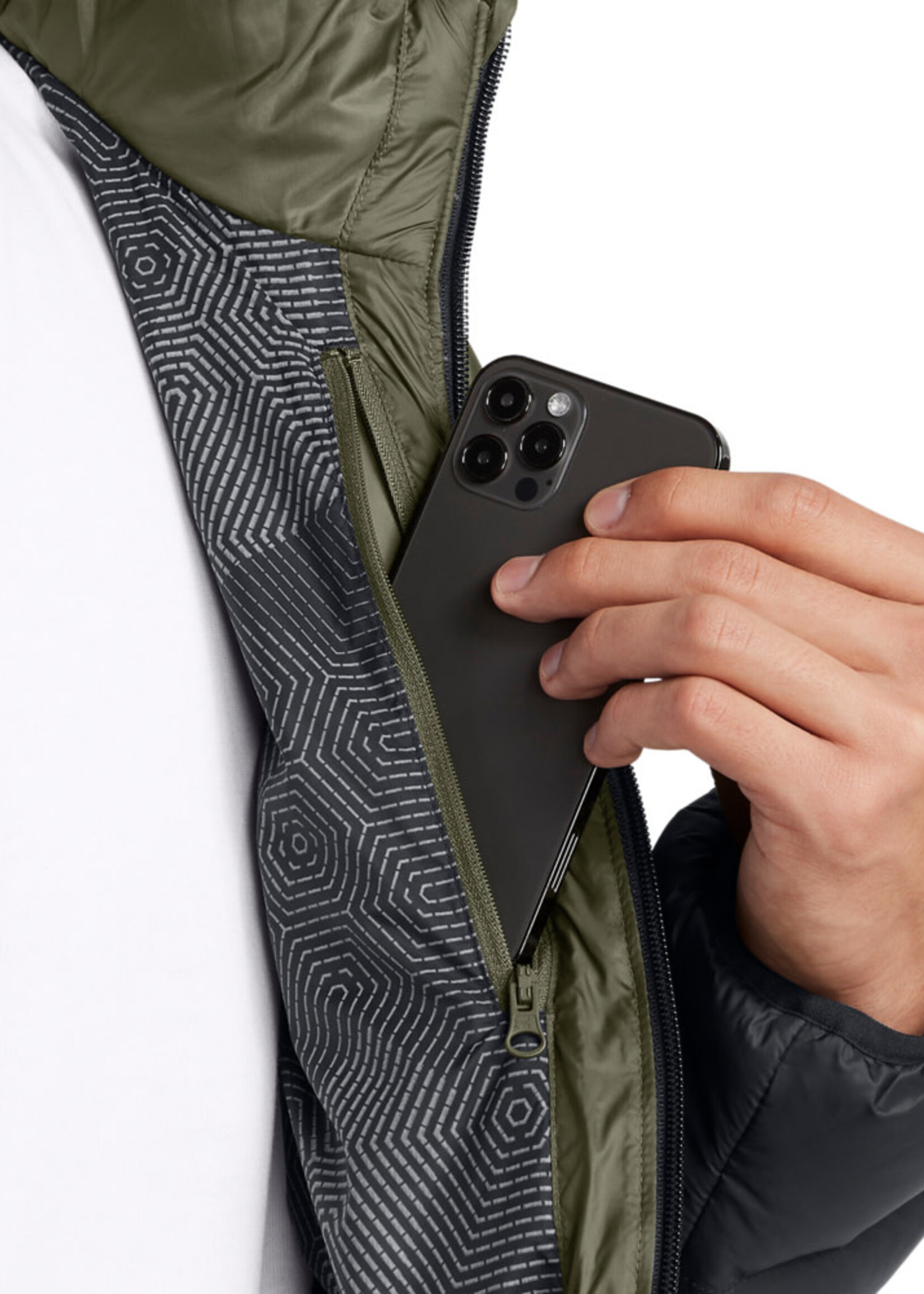 Under Armour Legend Down Hooded Jacket-Grn