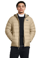 Under Armour Legend Down Hooded Jacket-Brn