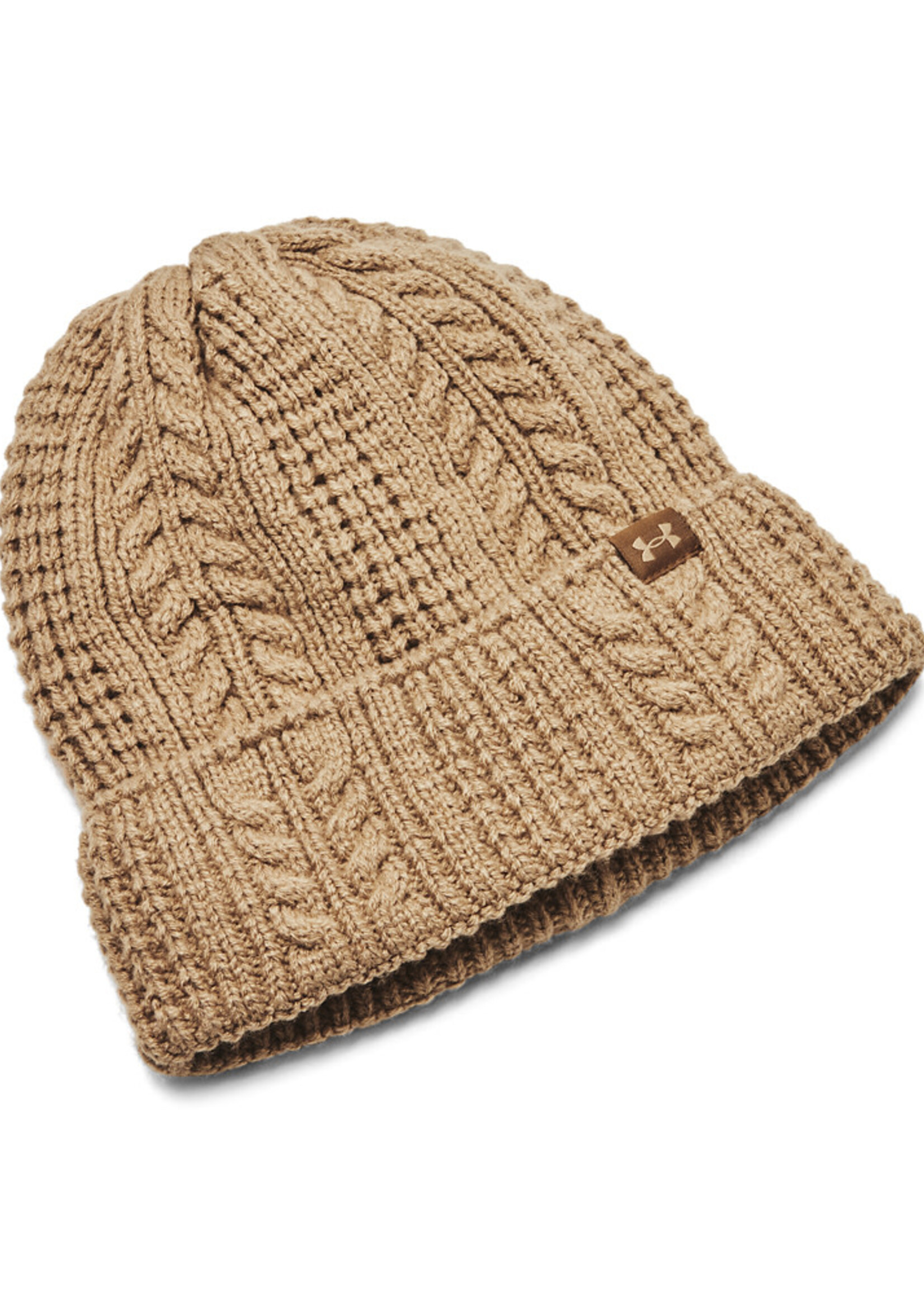 Under Armour W Halftime Cable Knit Beanie-Brn