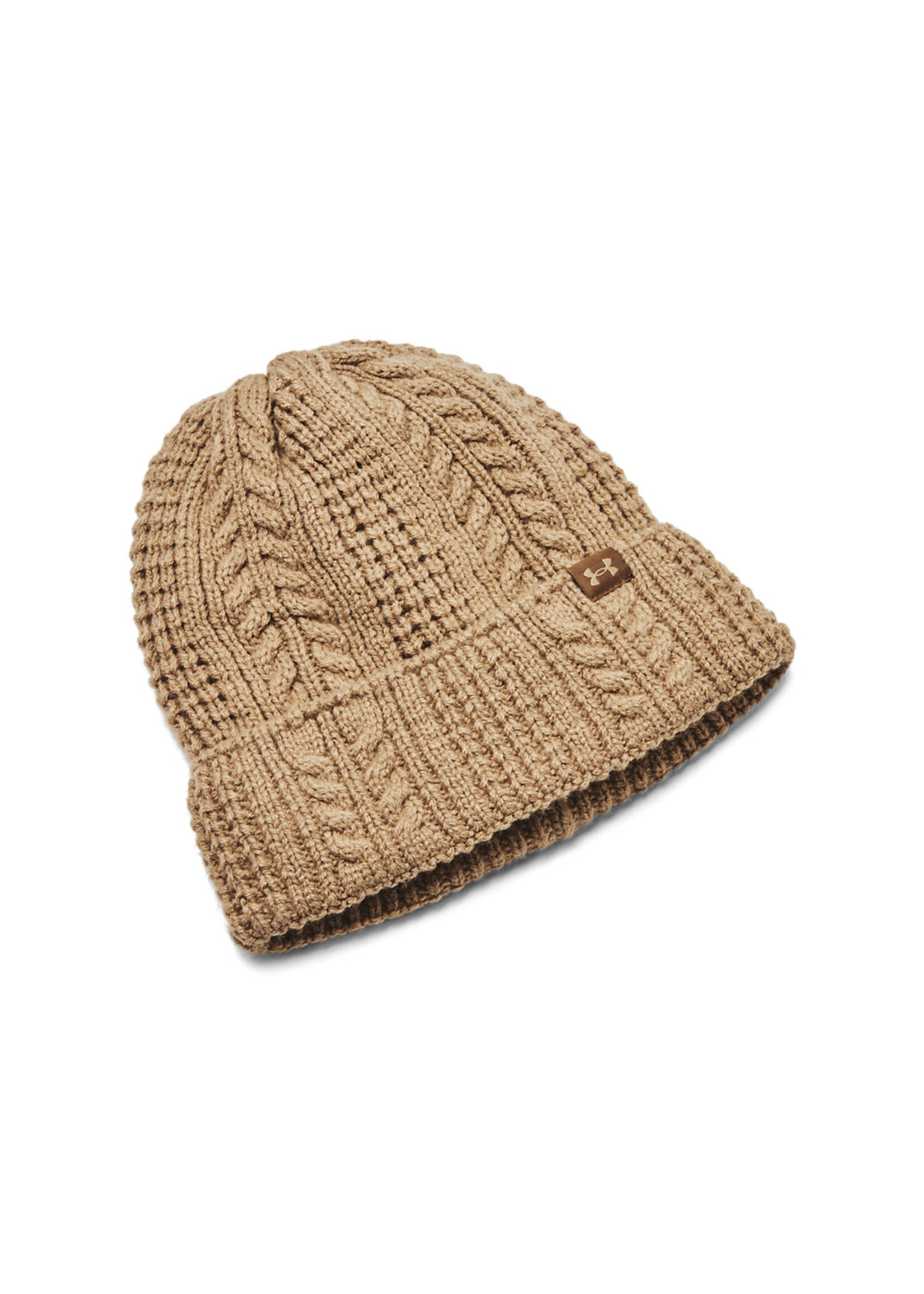 Under Armour W Halftime Cable Knit Beanie-Brn