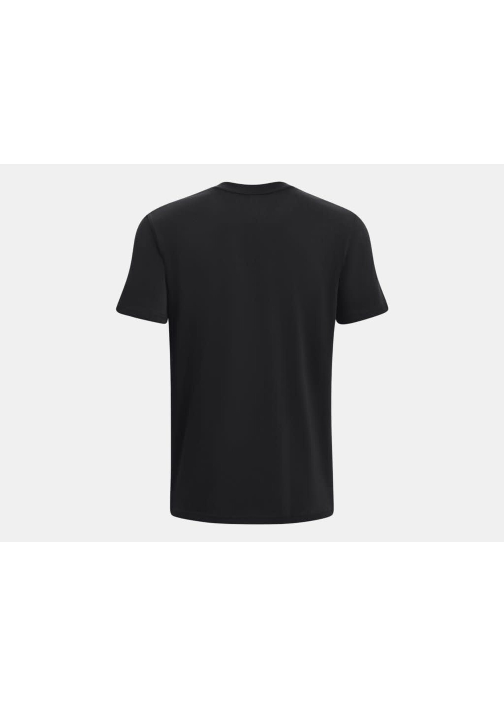 Under Armour Men's UA Logo Embroidered Heavyweight Short Sleeve - BLK-WHT