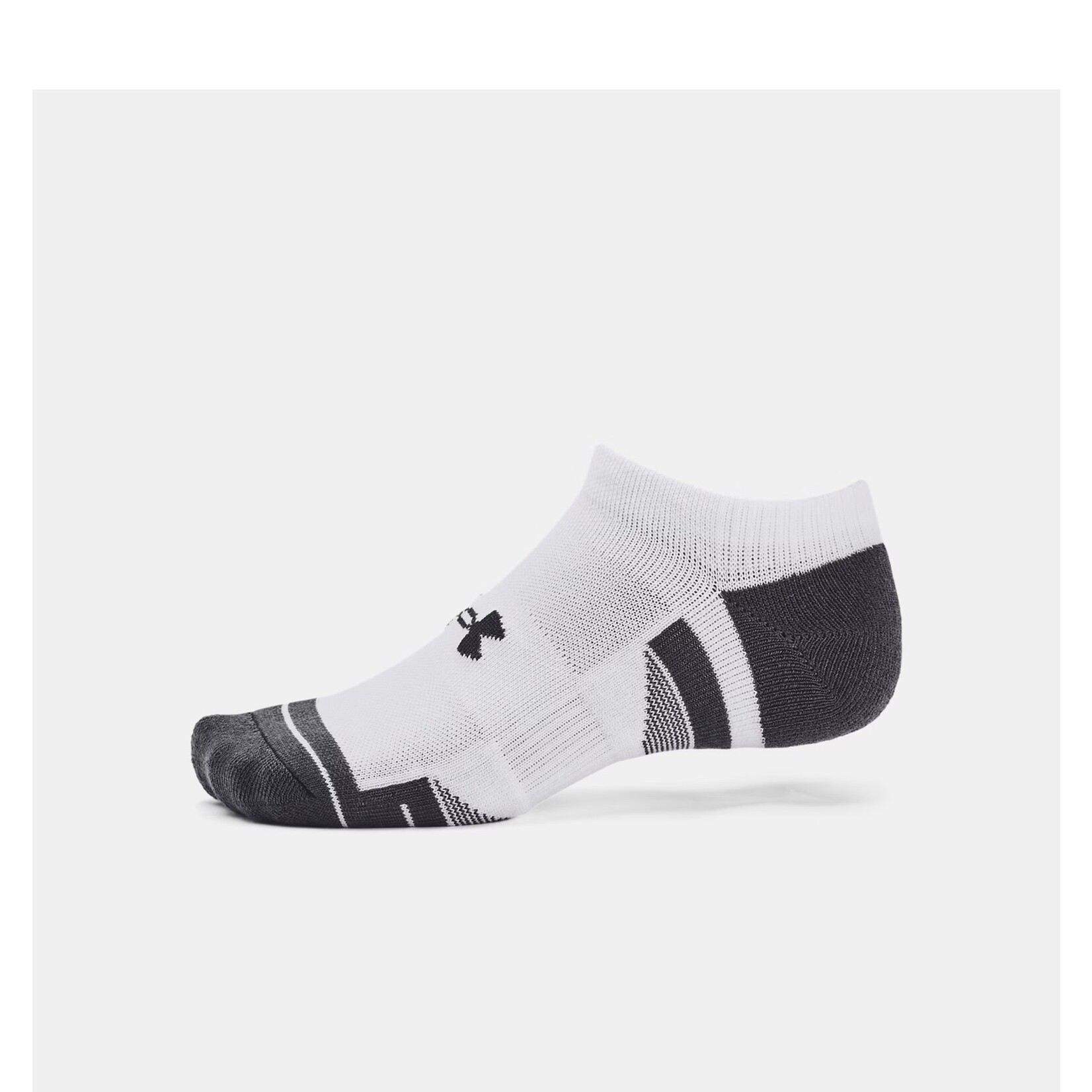 Under Armour Heatgear Tech No Show 3pk-WHT LG