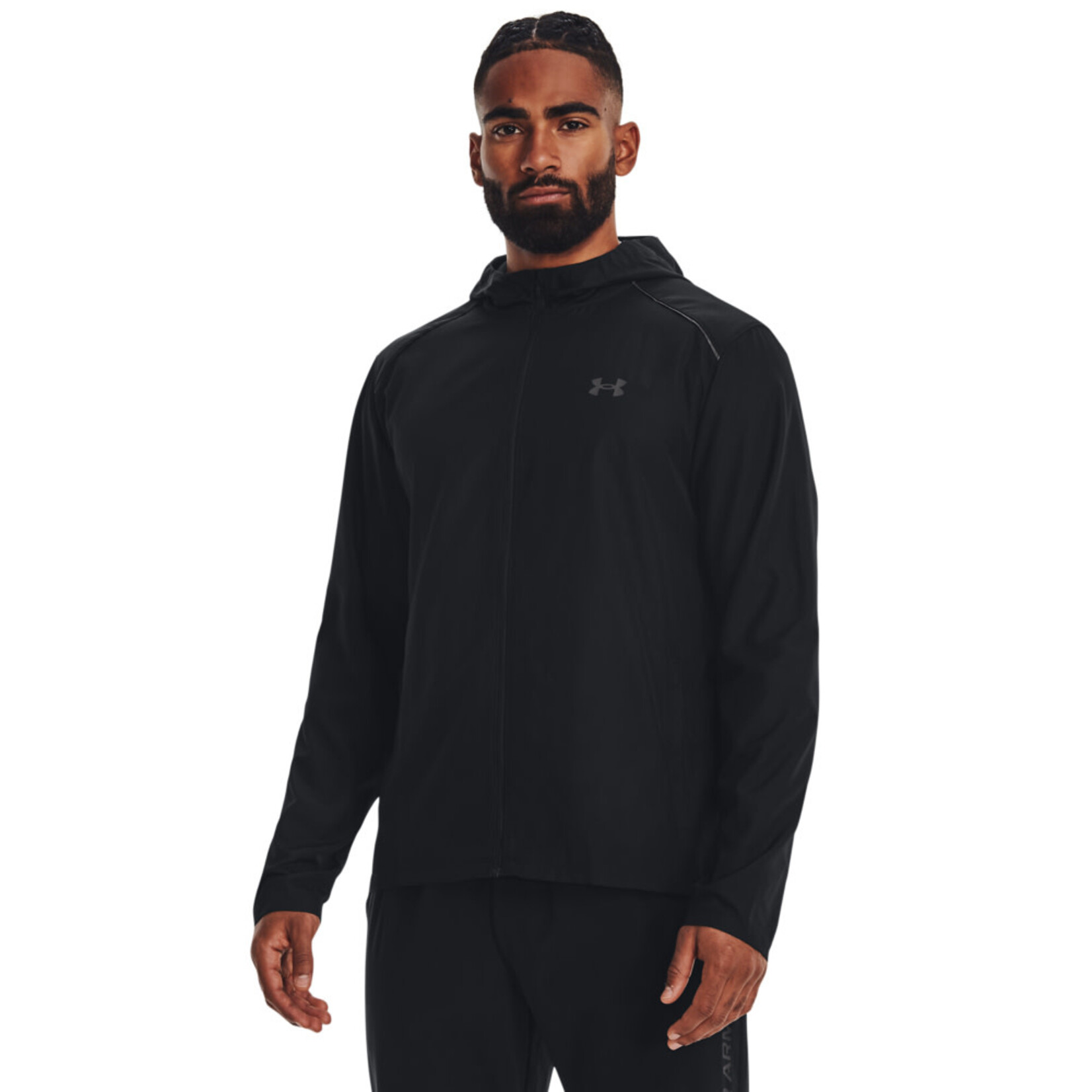 Under Armour Ua Storm Run Hooded Jacket-Blk