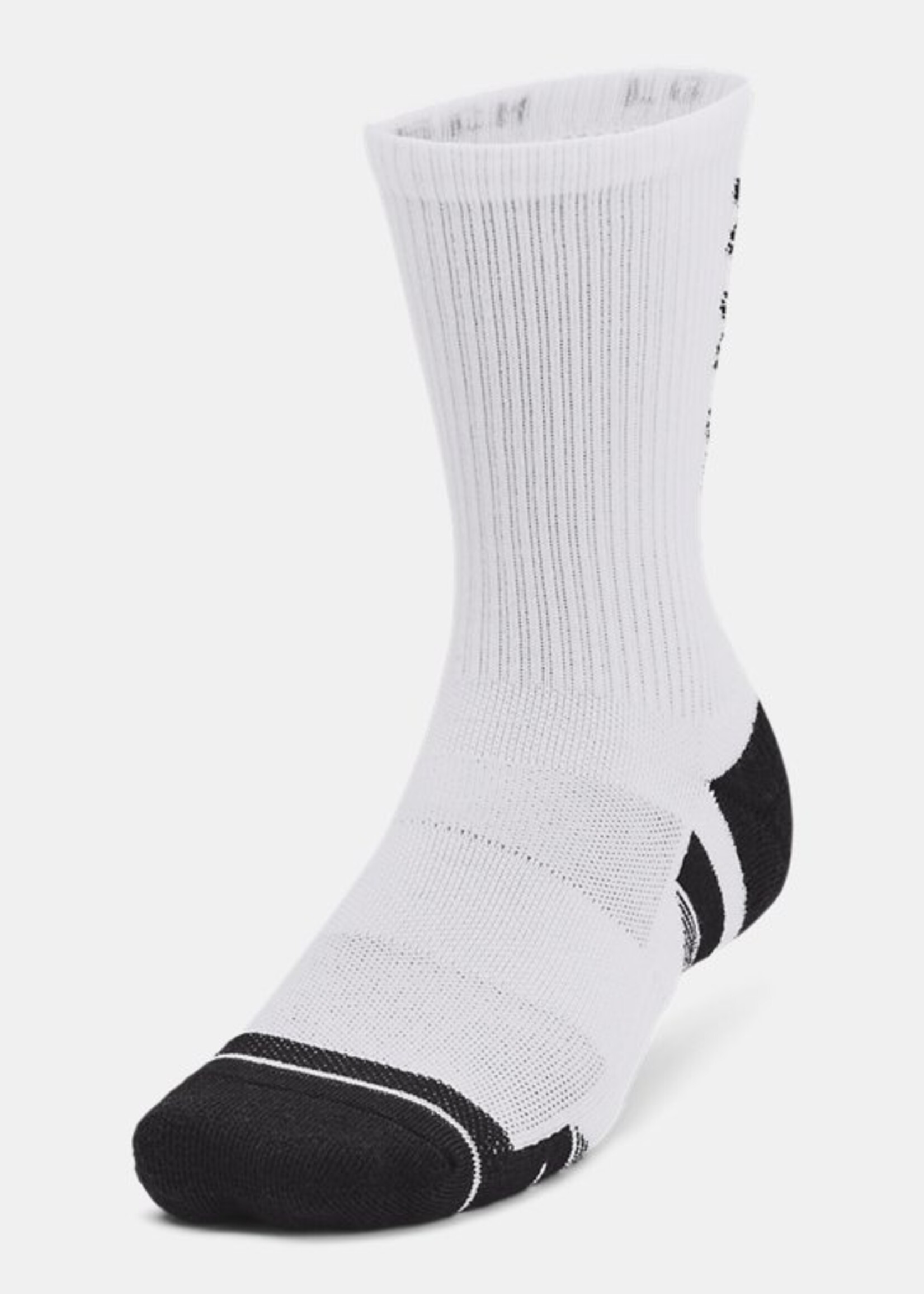 Under Armour UA Performance Tech Crew Socks 3P - WHT MD