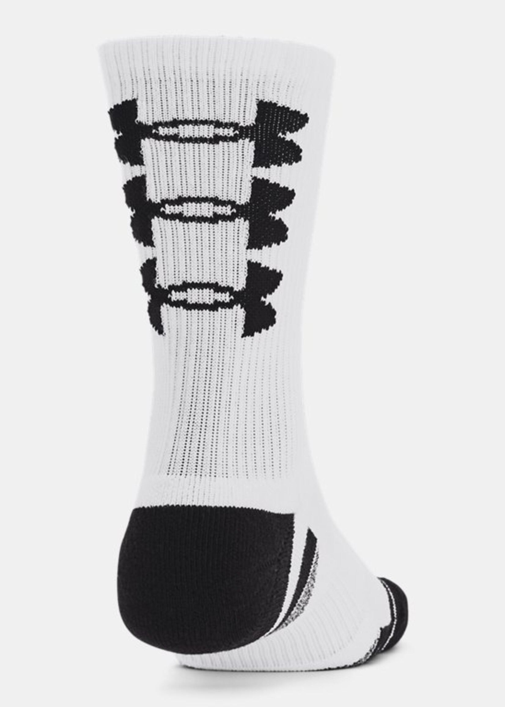 Under Armour UA Performance Tech Crew Socks 3P - WHT MD