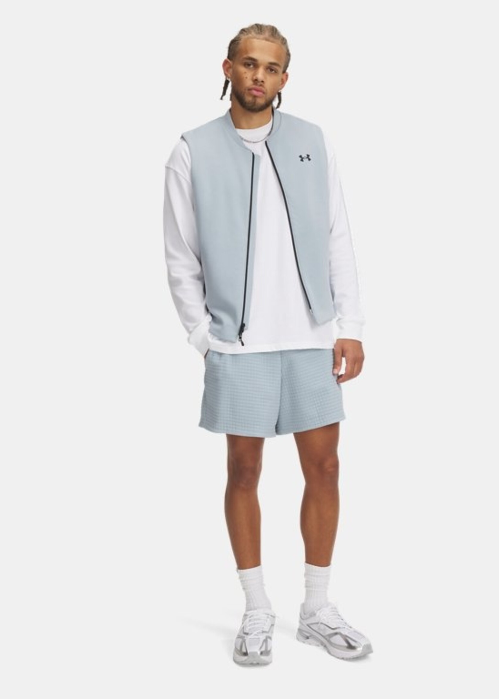 Under Armour Ua Unstoppable Flc Grid Shorts-Blu