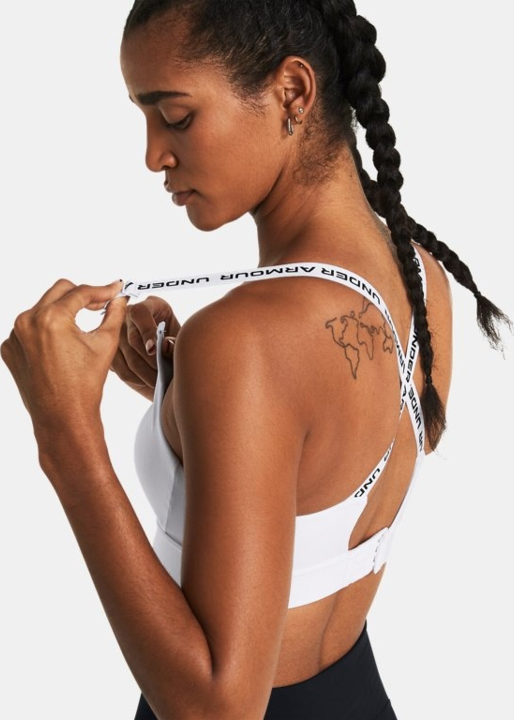 Under Armour Ua Infinity Mid 2.0 Bra-Wht