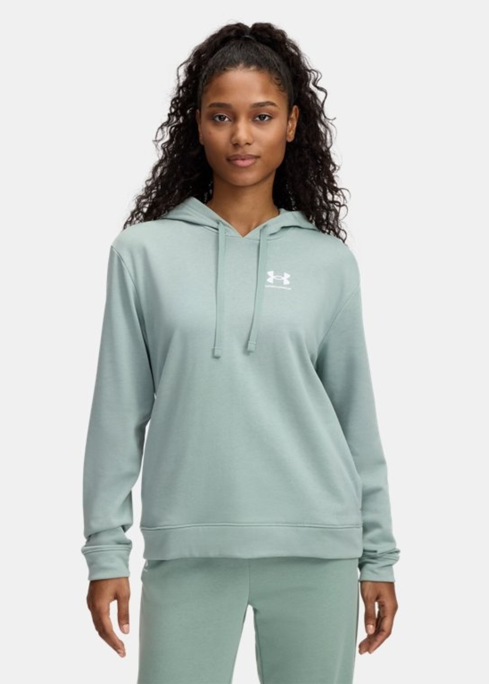 Under Armour Ua Rival Terry Hoodie-Grn
