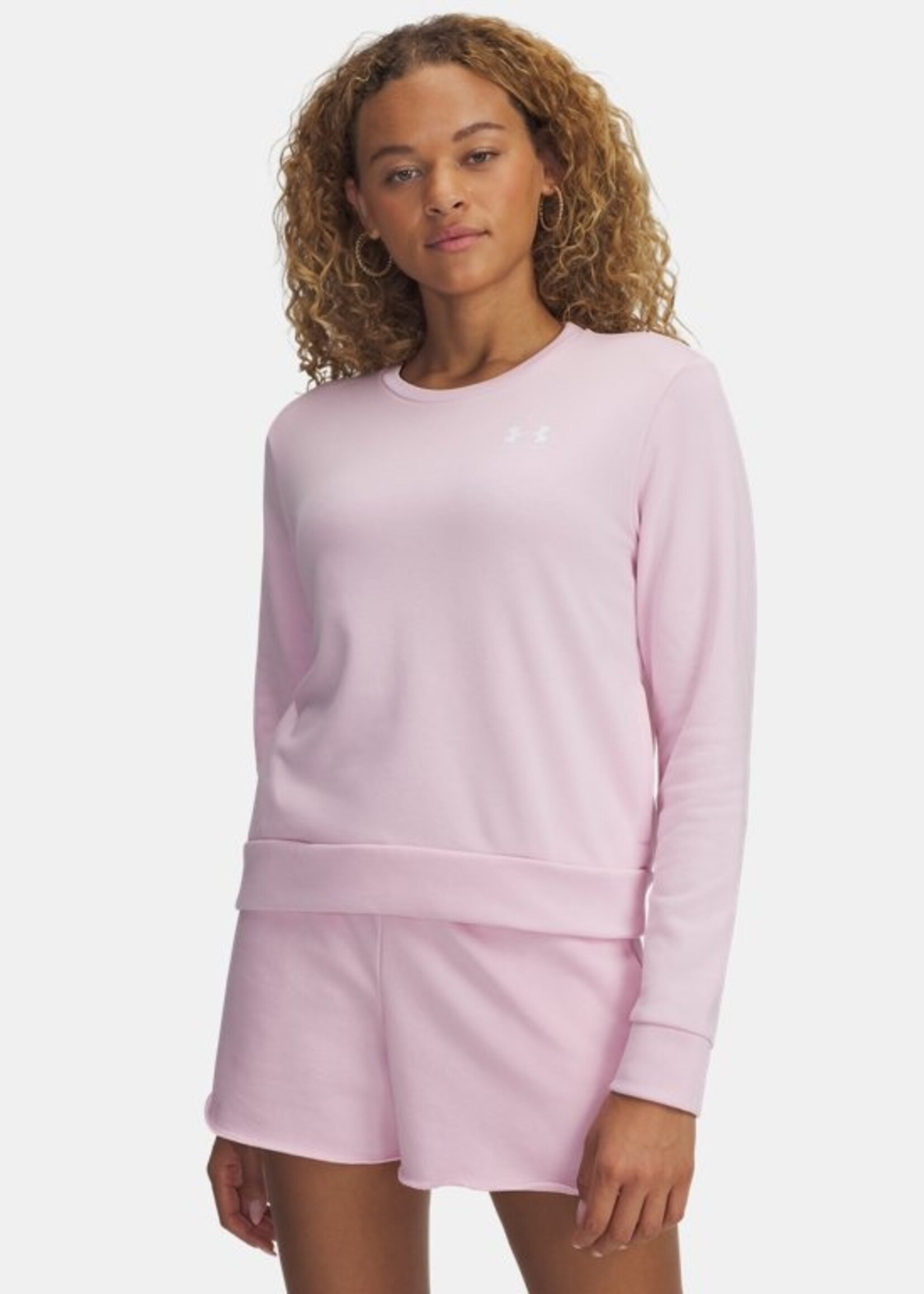 Under Armour Ua Rival Terry Crew-Pnk