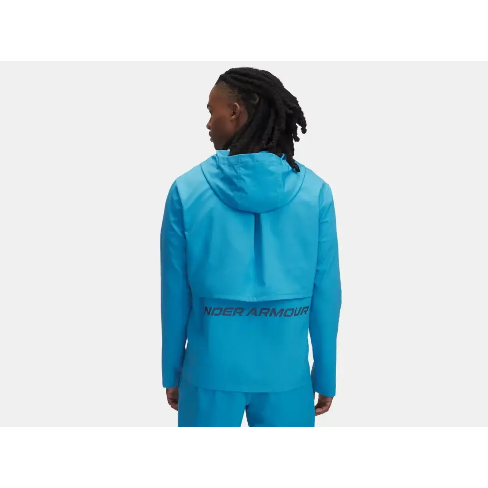 Under Armour Ua Launch Hooded Jacket-Blu 452
