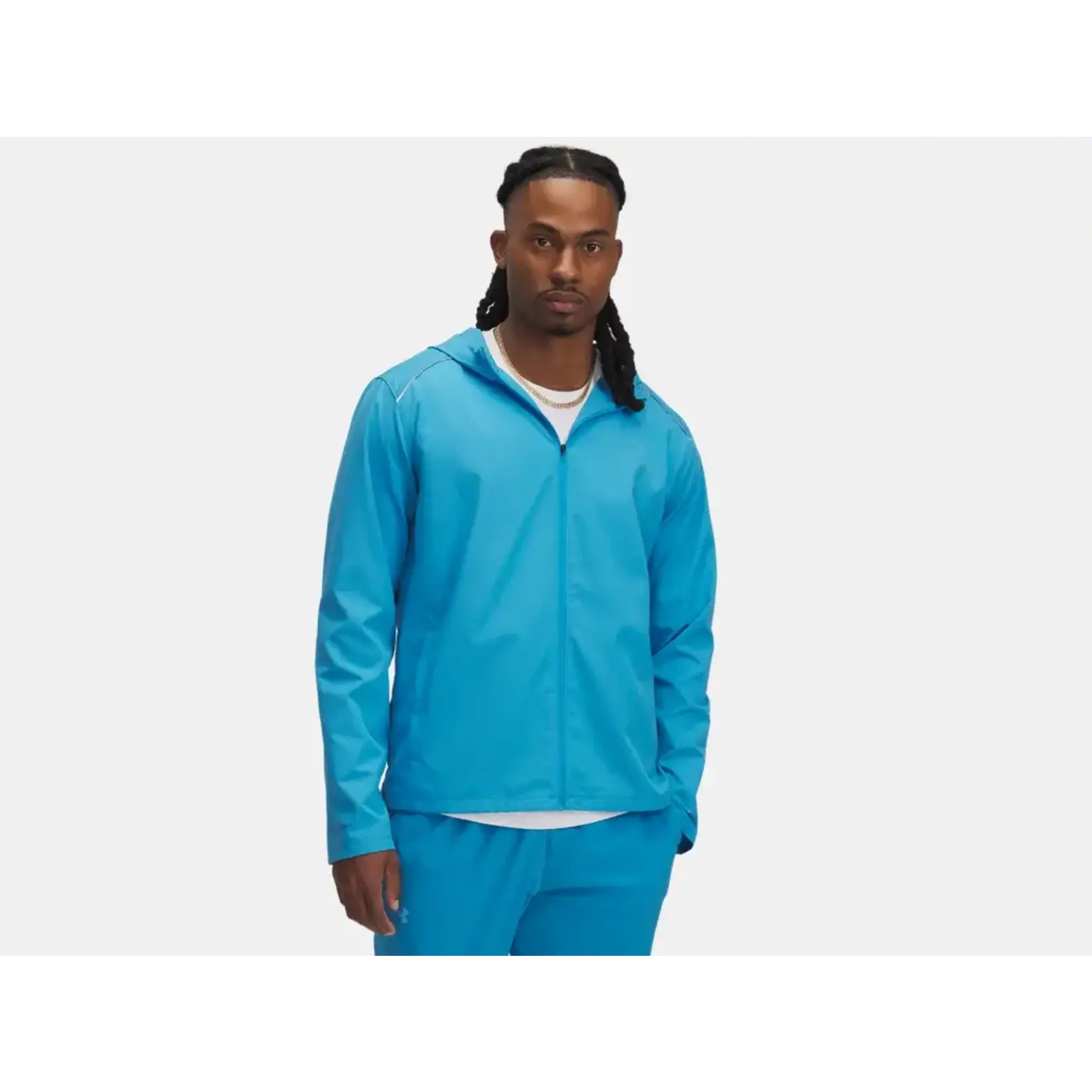Under Armour Ua Launch Hooded Jacket-Blu 452