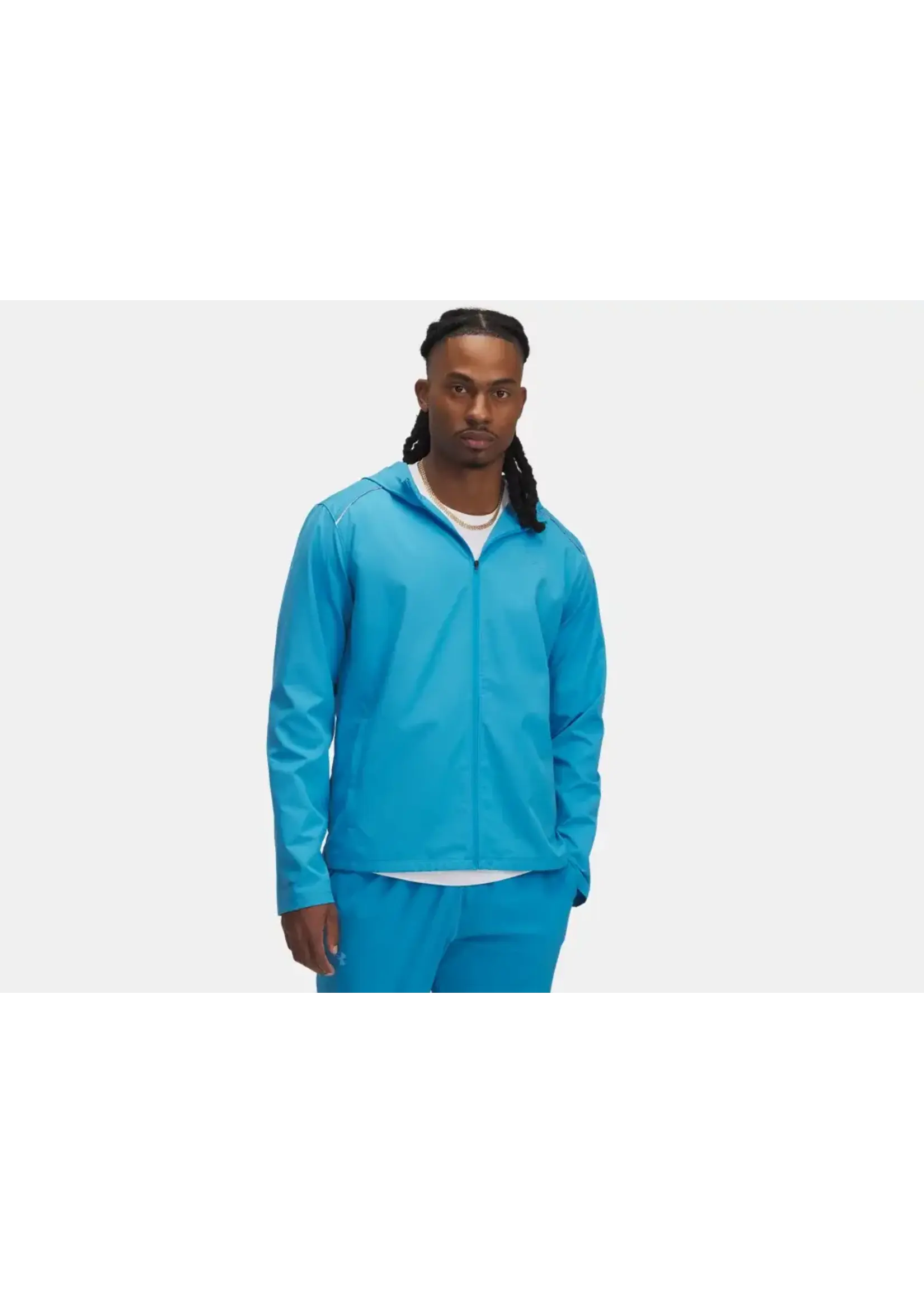 Under Armour Ua Launch Hooded Jacket-Blu 452
