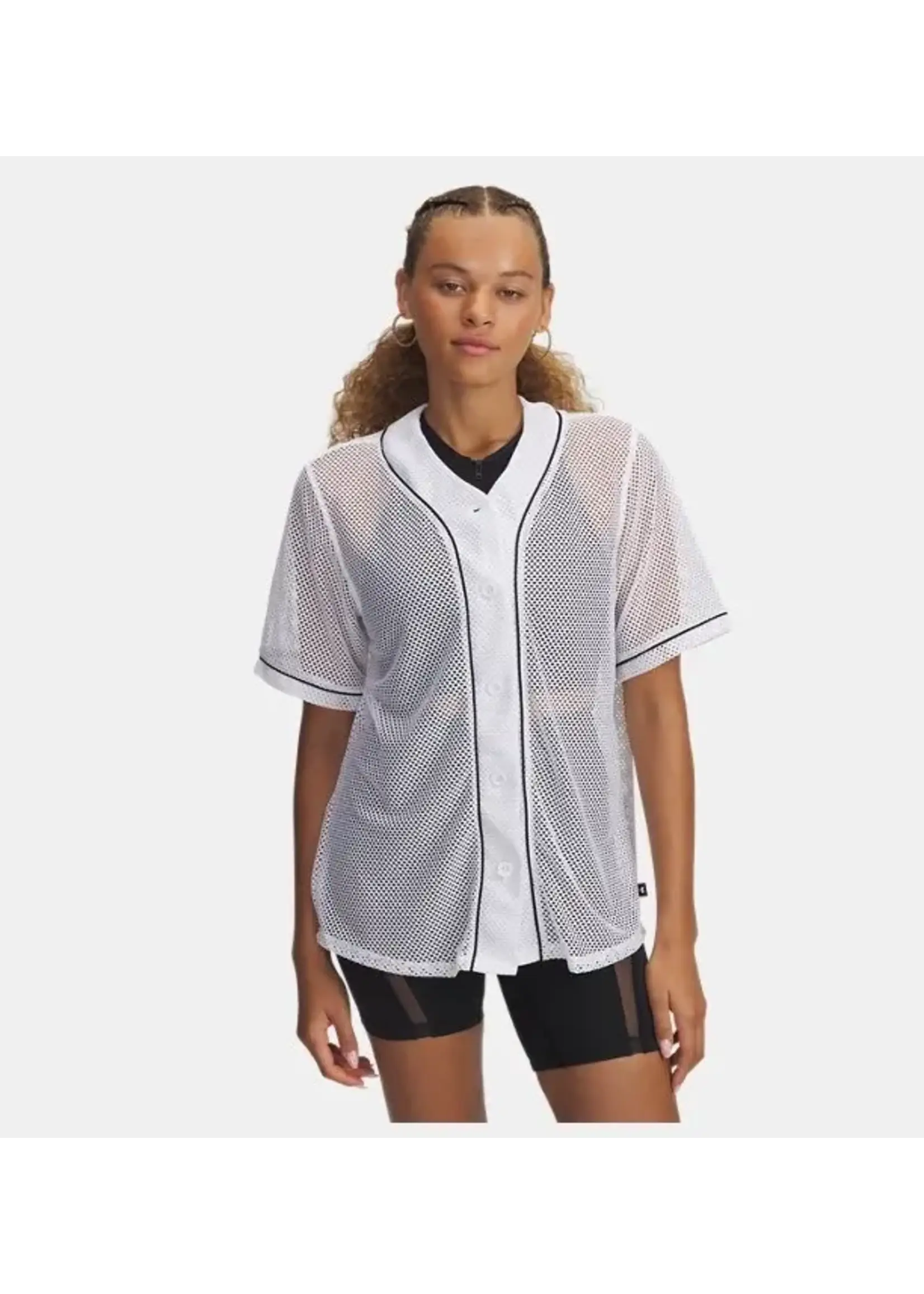 Under Armour Sportswear Baseball Jersey-Wht