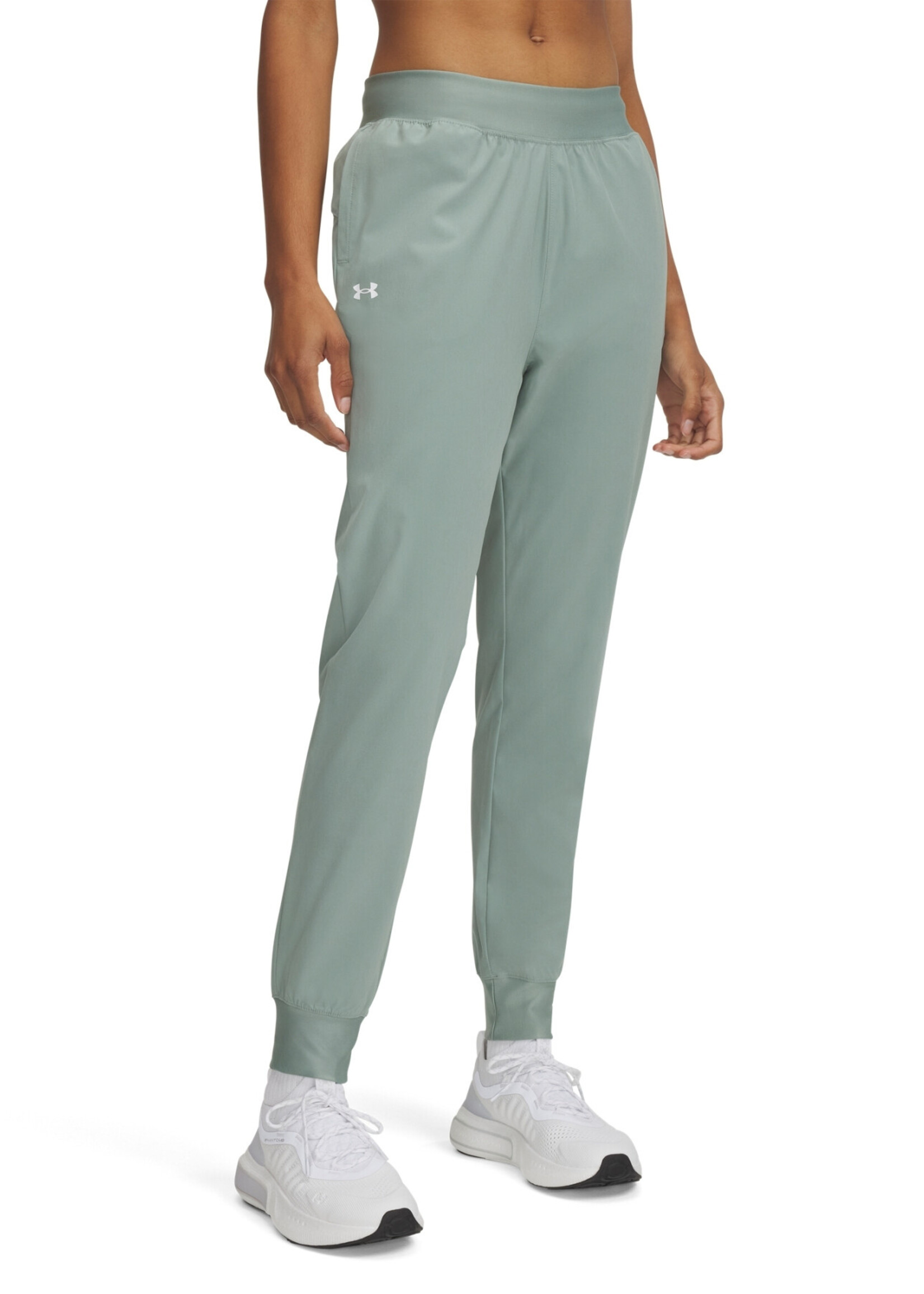 Under Armour Ua Rival Hi Rise Woven Pant-Grn