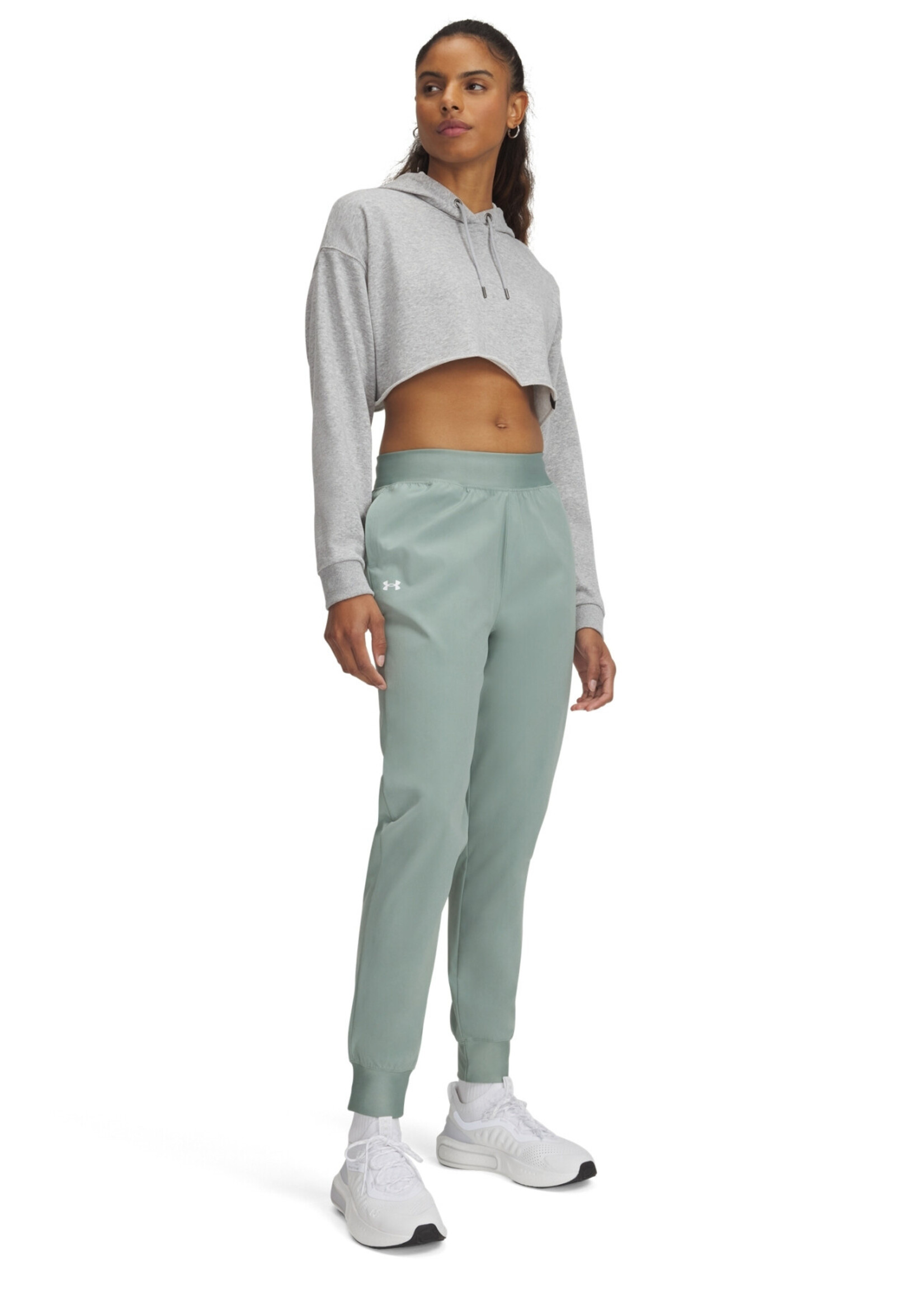 Under Armour Ua Rival Hi Rise Woven Pant-Grn