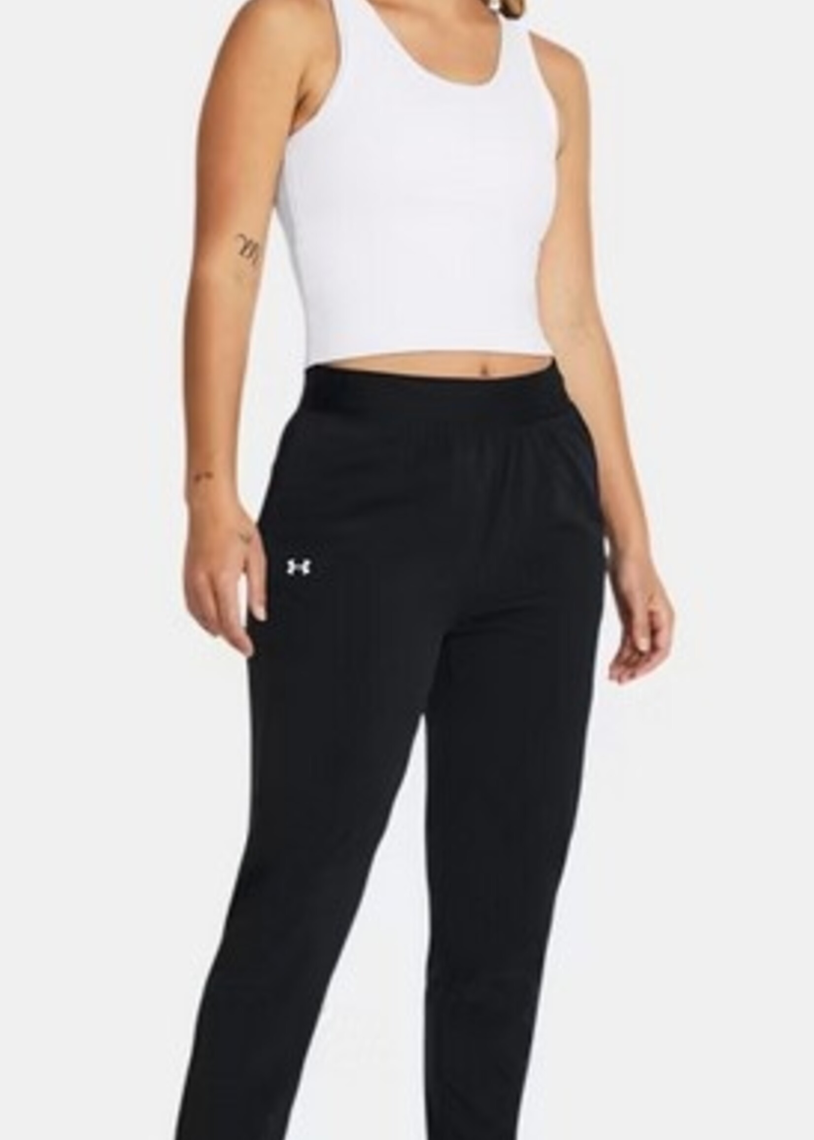 Under Armour Ua Rival Hi Rise Woven Pant-Blk
