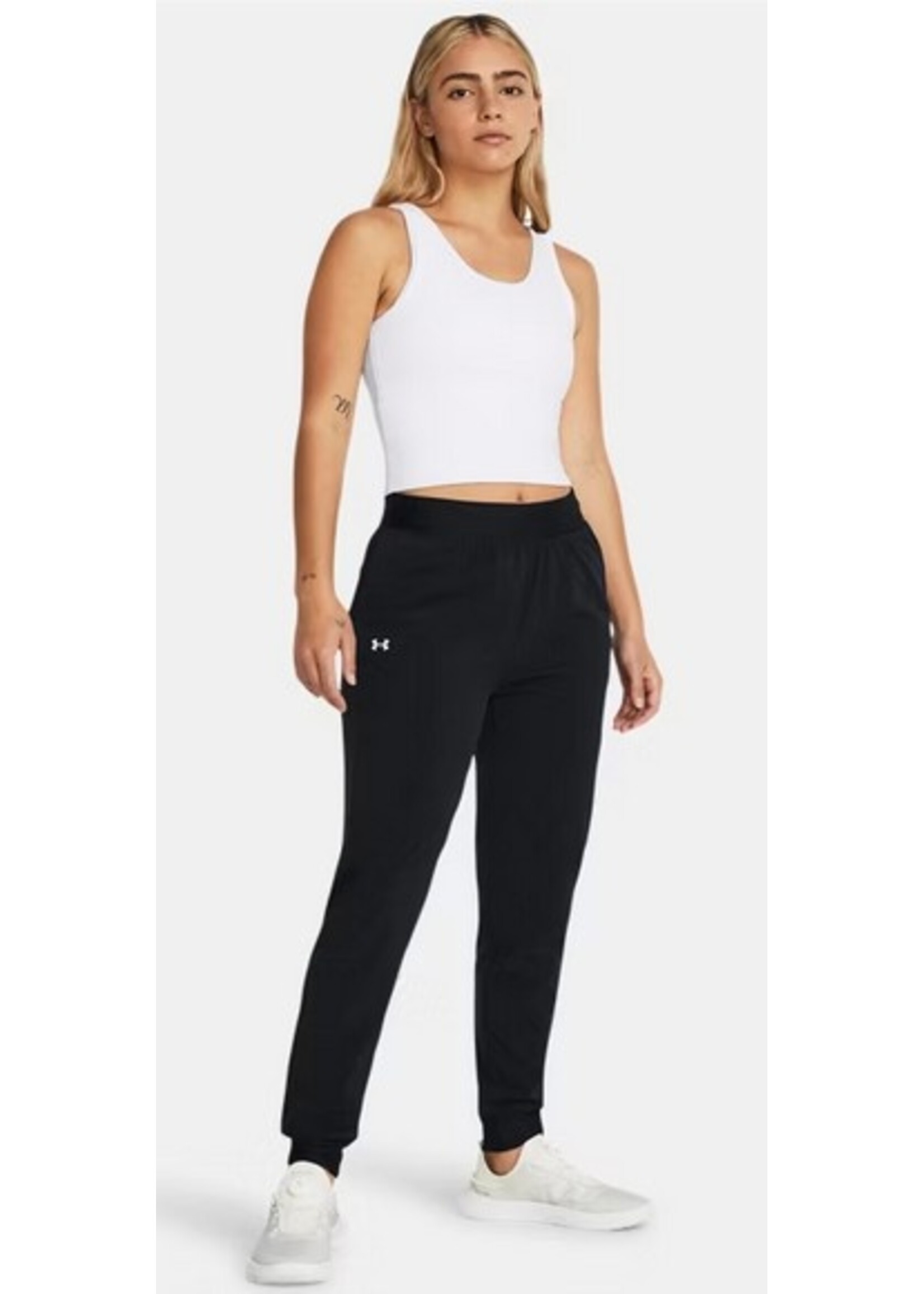 Under Armour Ua Rival Hi Rise Woven Pant-Blk