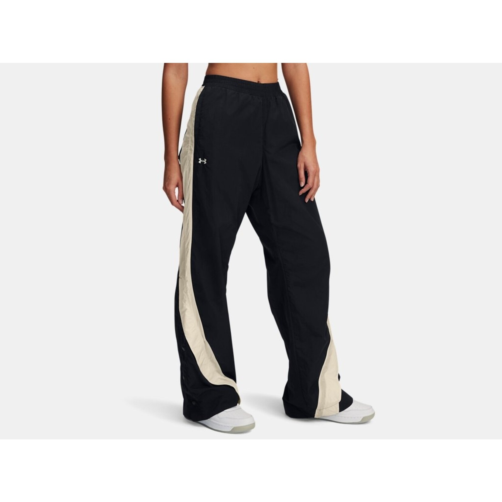 Under Armour UA Icon Crinkle Women's Tear-Away Pants-BLK